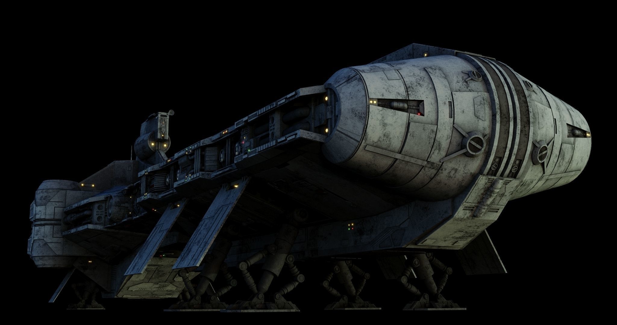 Pelta-class frigate  - Star Wars 3D model_11