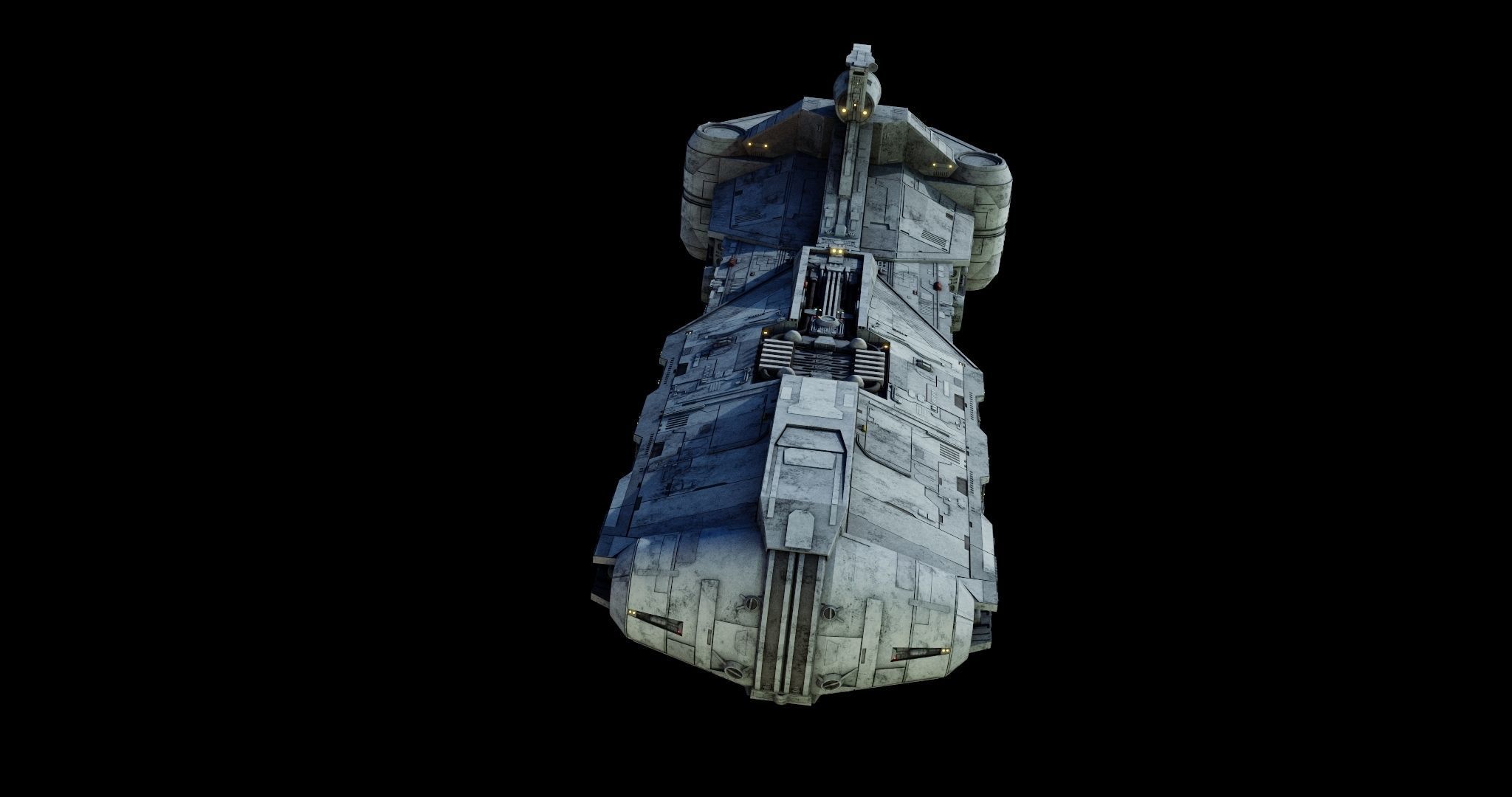 Pelta-class frigate  - Star Wars 3D model_4