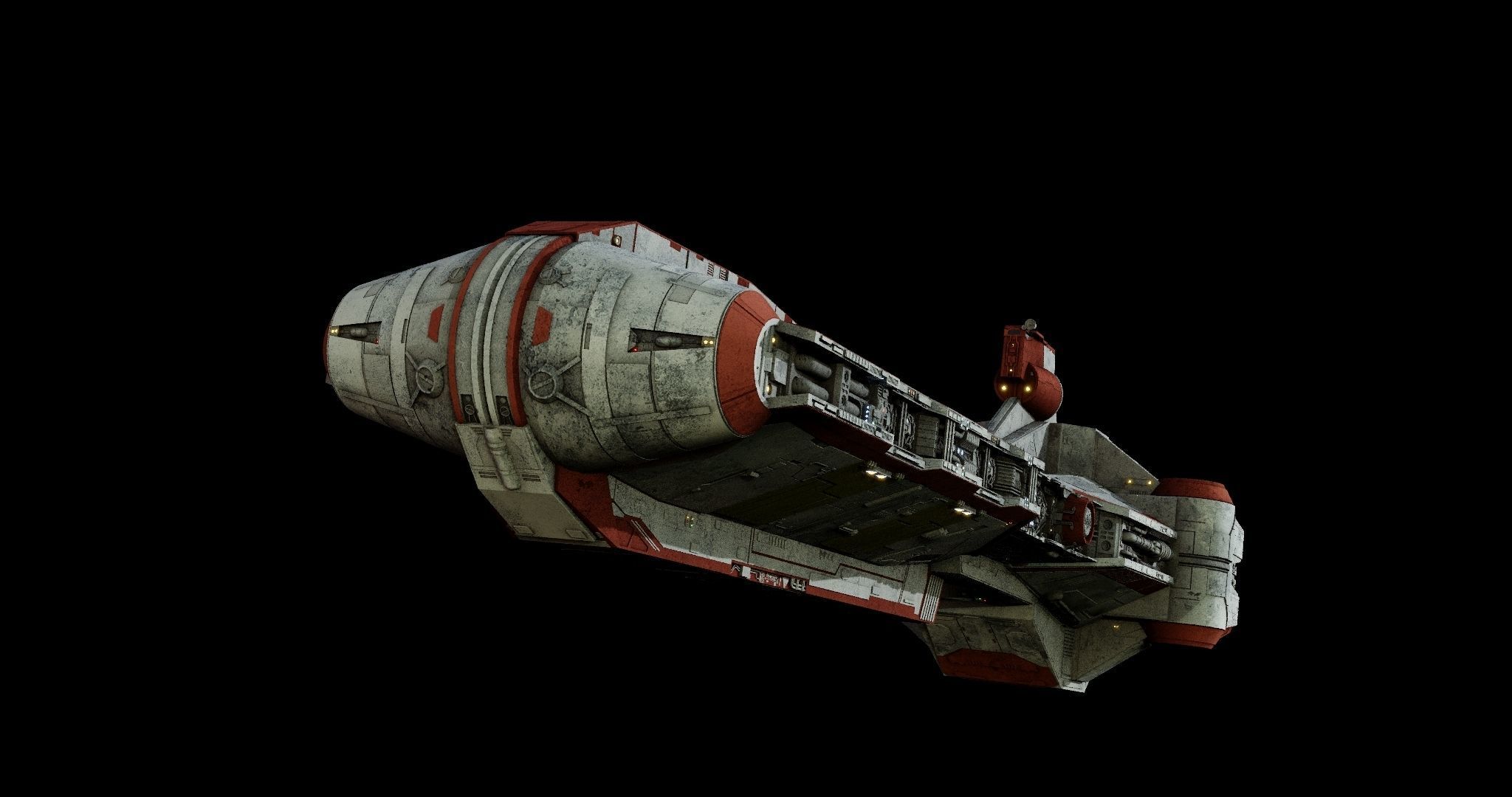 Pelta-class frigate  - Star Wars 3D model_30