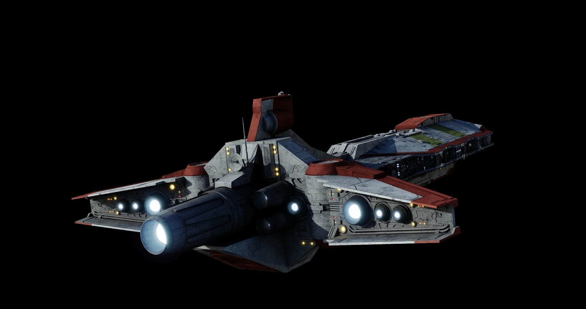 Pelta-class frigate  - Star Wars 3D model_34