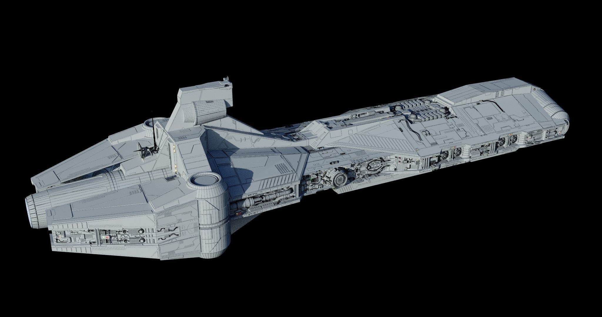 Pelta-class frigate  - Star Wars 3D model_19