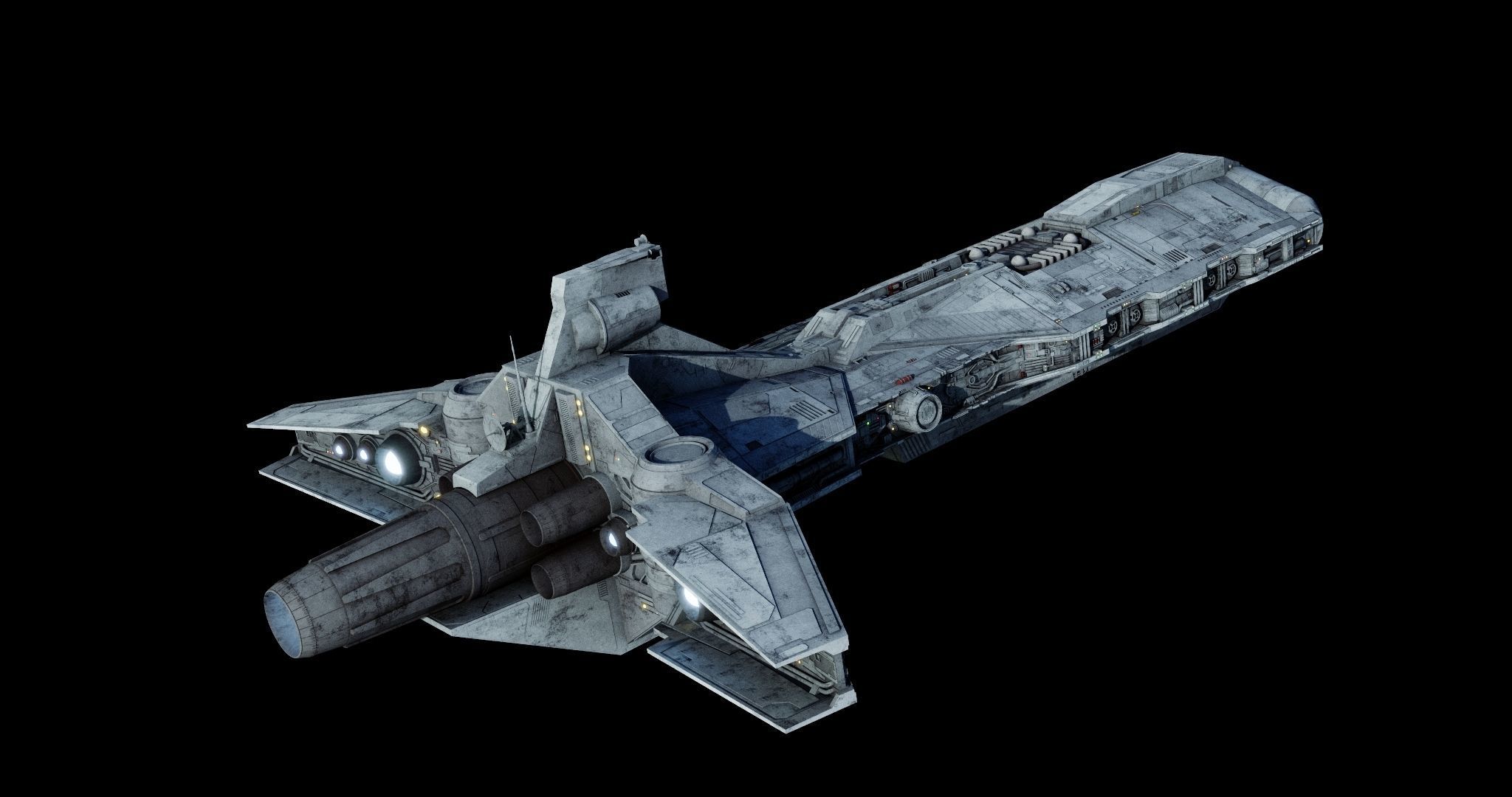 Pelta-class frigate  - Star Wars 3D model_15