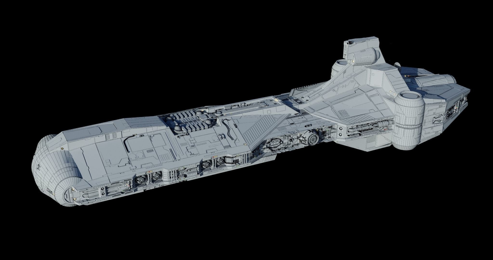 Pelta-class frigate  - Star Wars 3D model_18