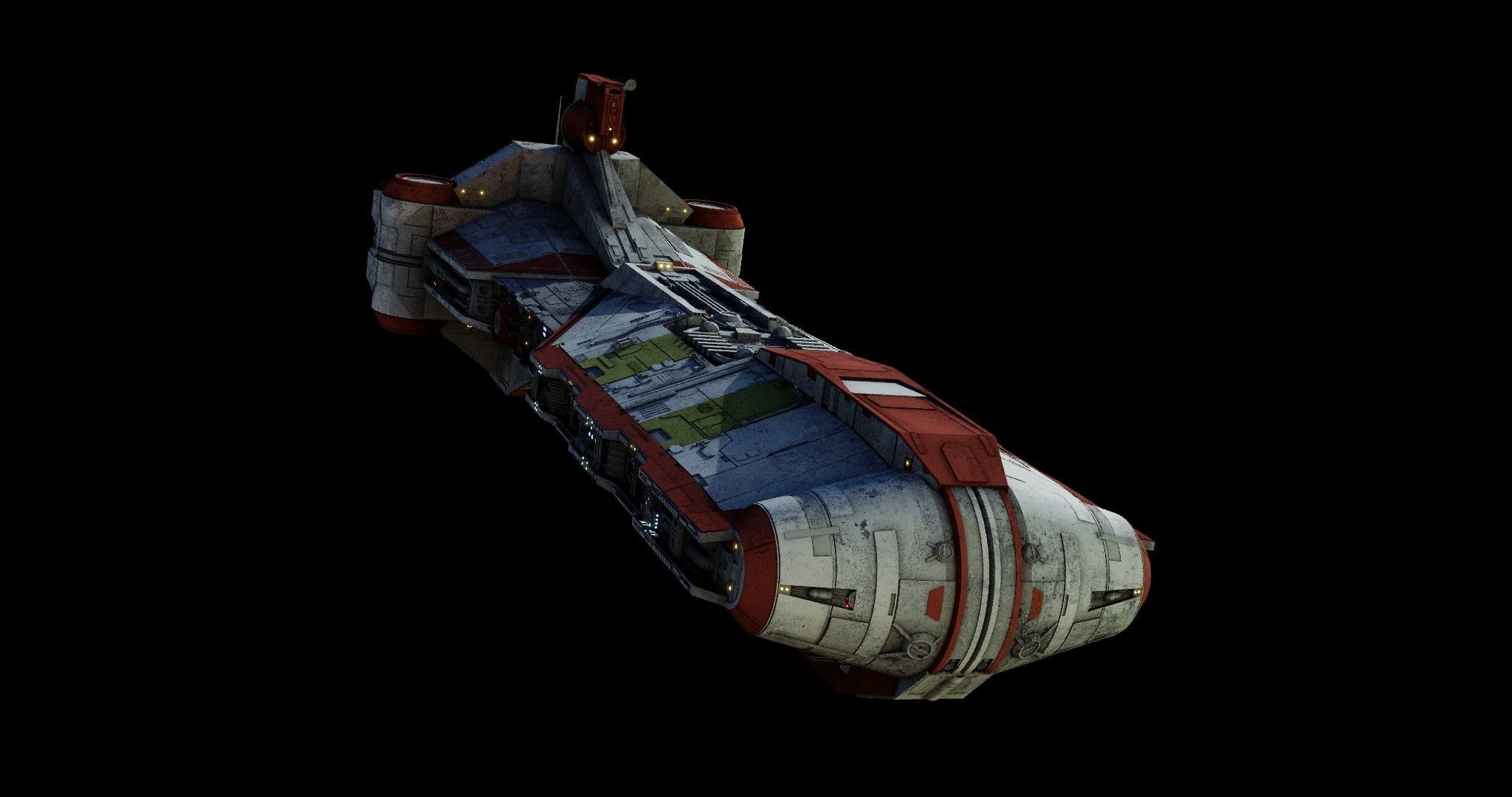 Pelta-class frigate  - Star Wars 3D model_22