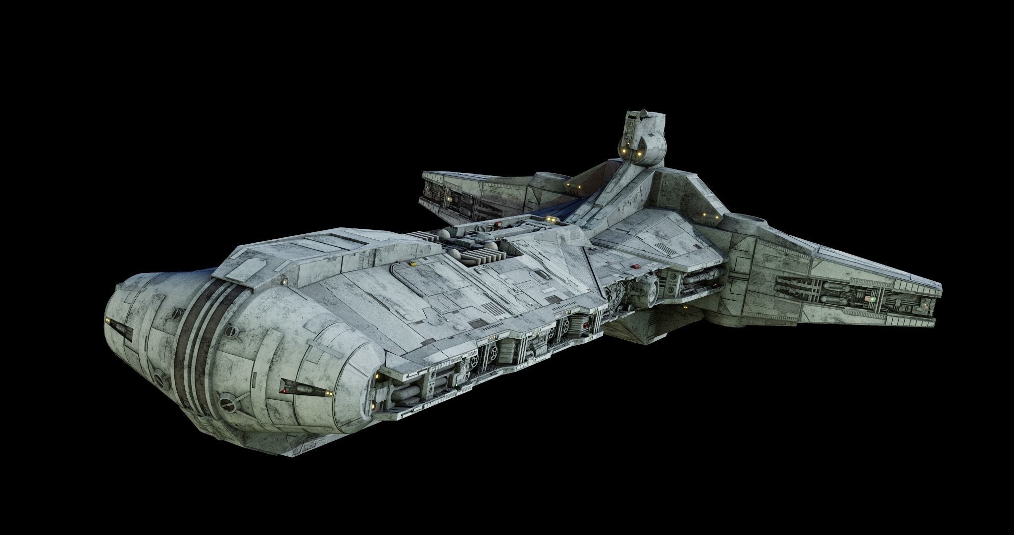 Pelta-class frigate  - Star Wars 3D model_13