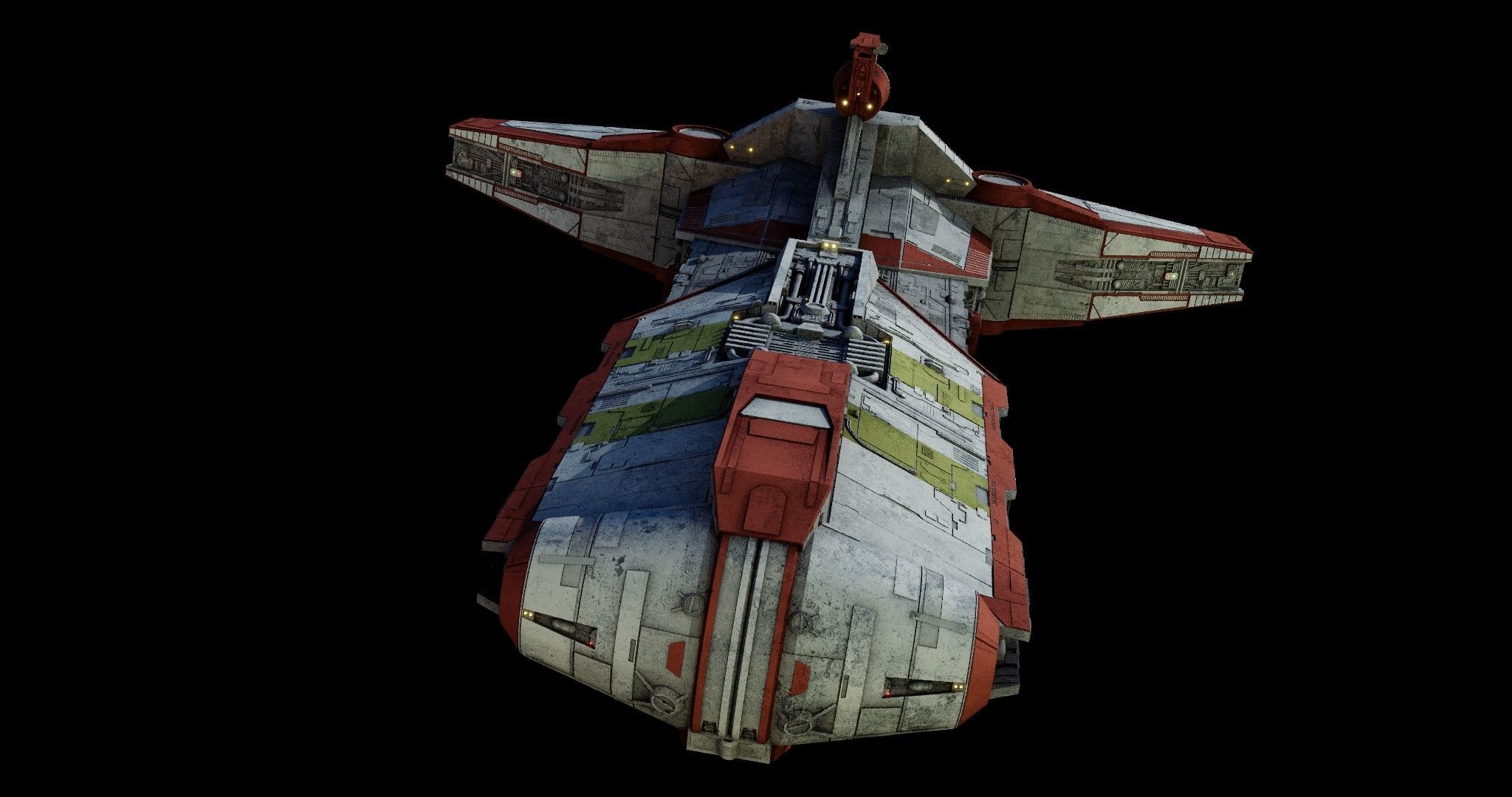 Pelta-class frigate  - Star Wars 3D model_32