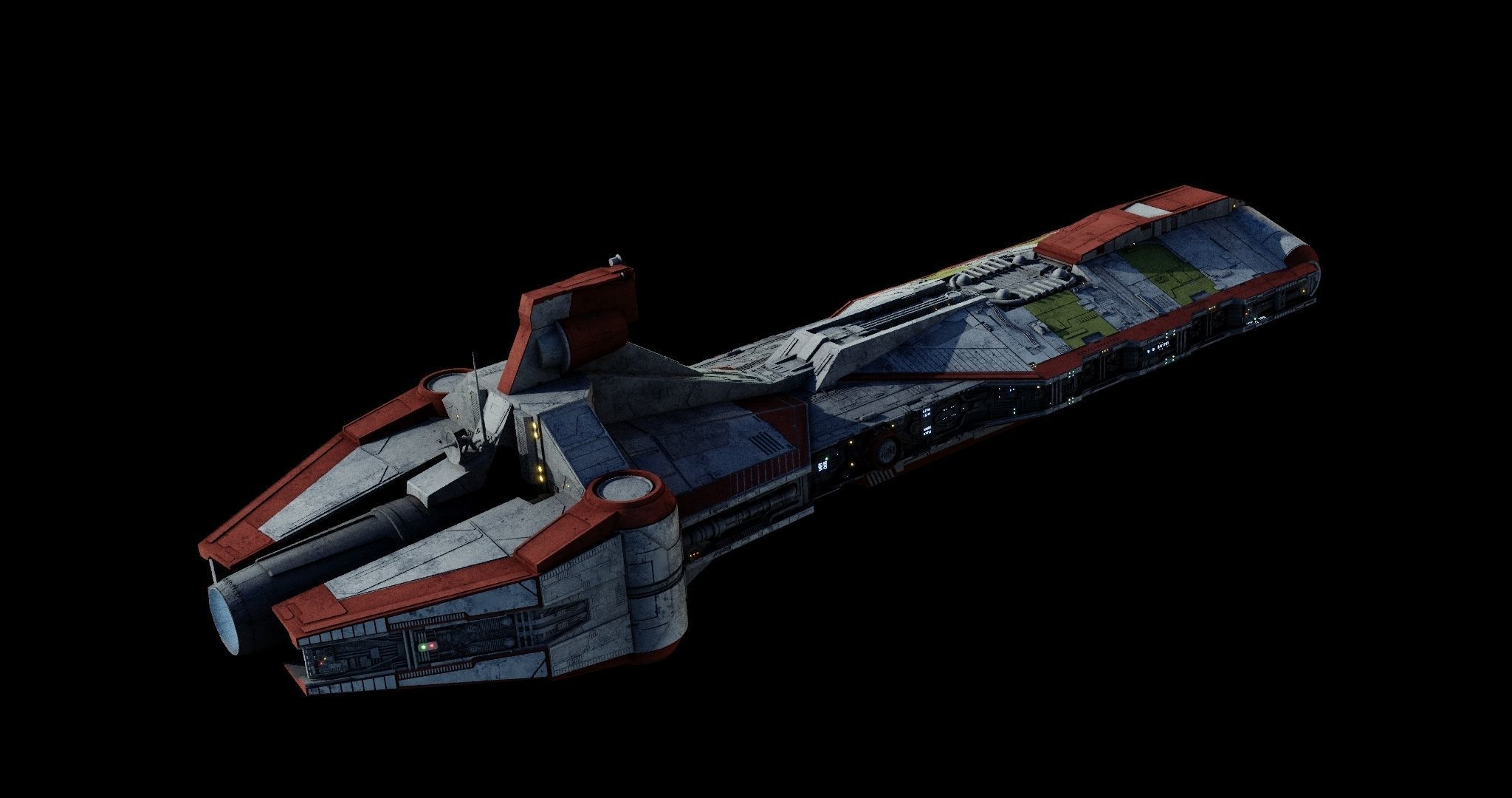 Pelta-class frigate  - Star Wars 3D model_25