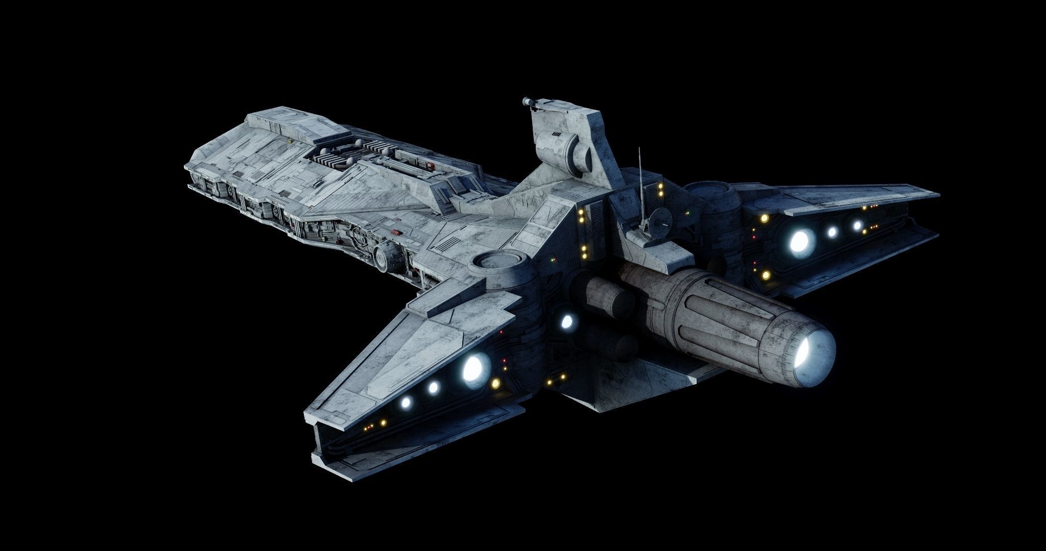 Pelta-class frigate  - Star Wars 3D model_16