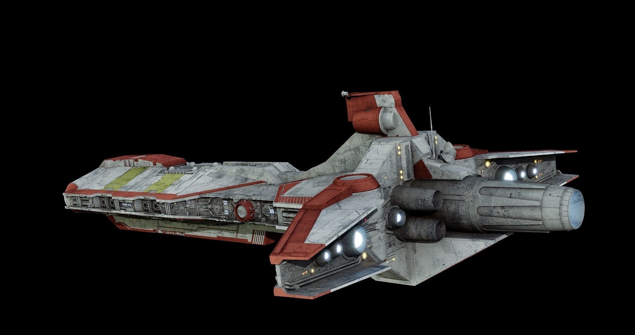 Pelta-class frigate  - Star Wars 3D model_36