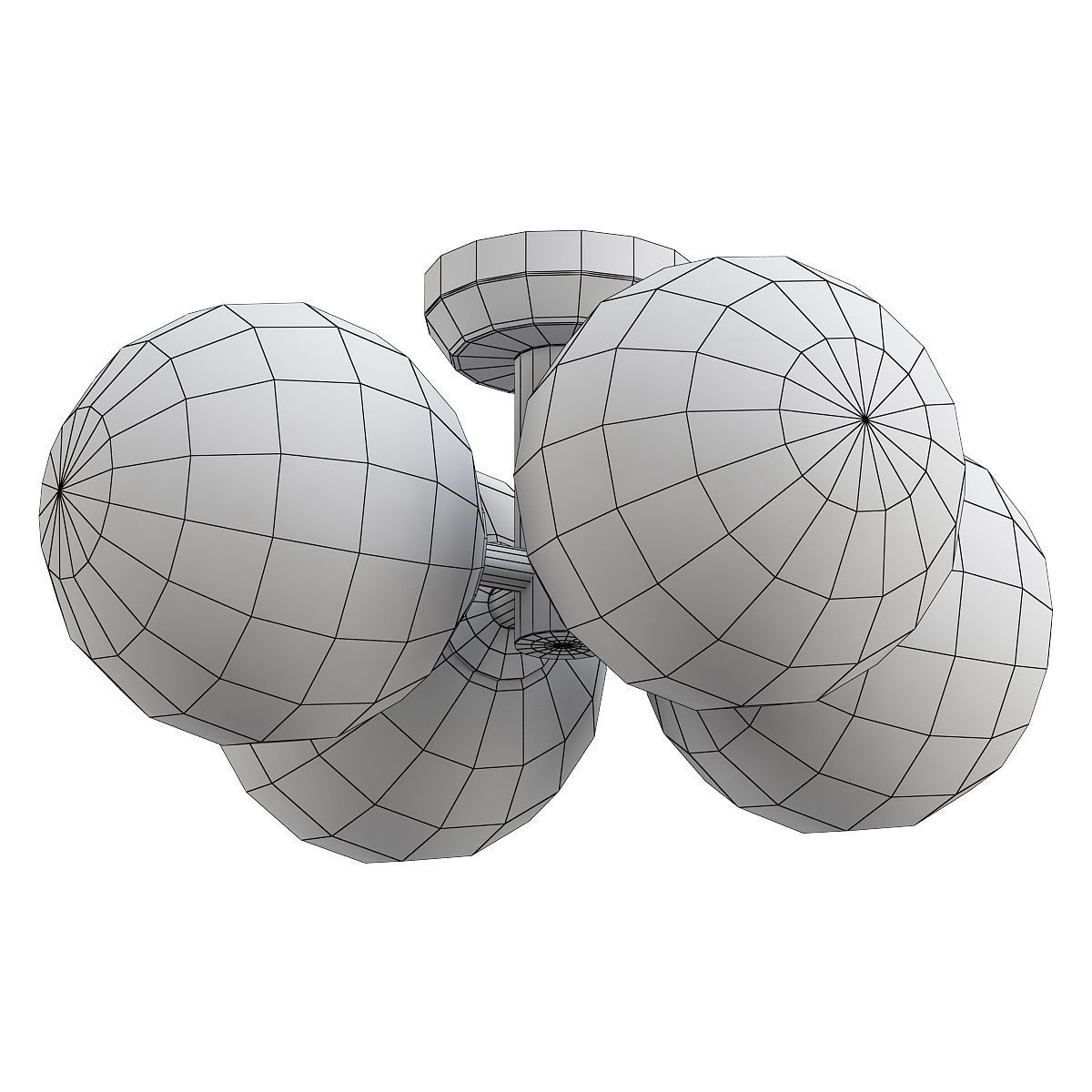 st-luce-rosello-sl424-402-04 three light ceiling fixture with... 3D model_1