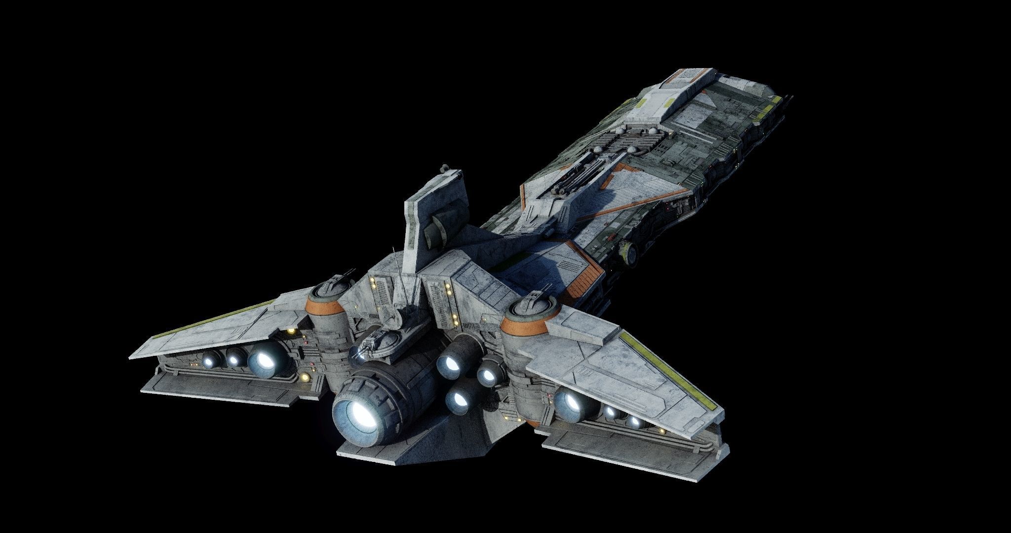 Rebel Command Ship Blue Chief and Phoenix Home  - Star Wars 3D model_19