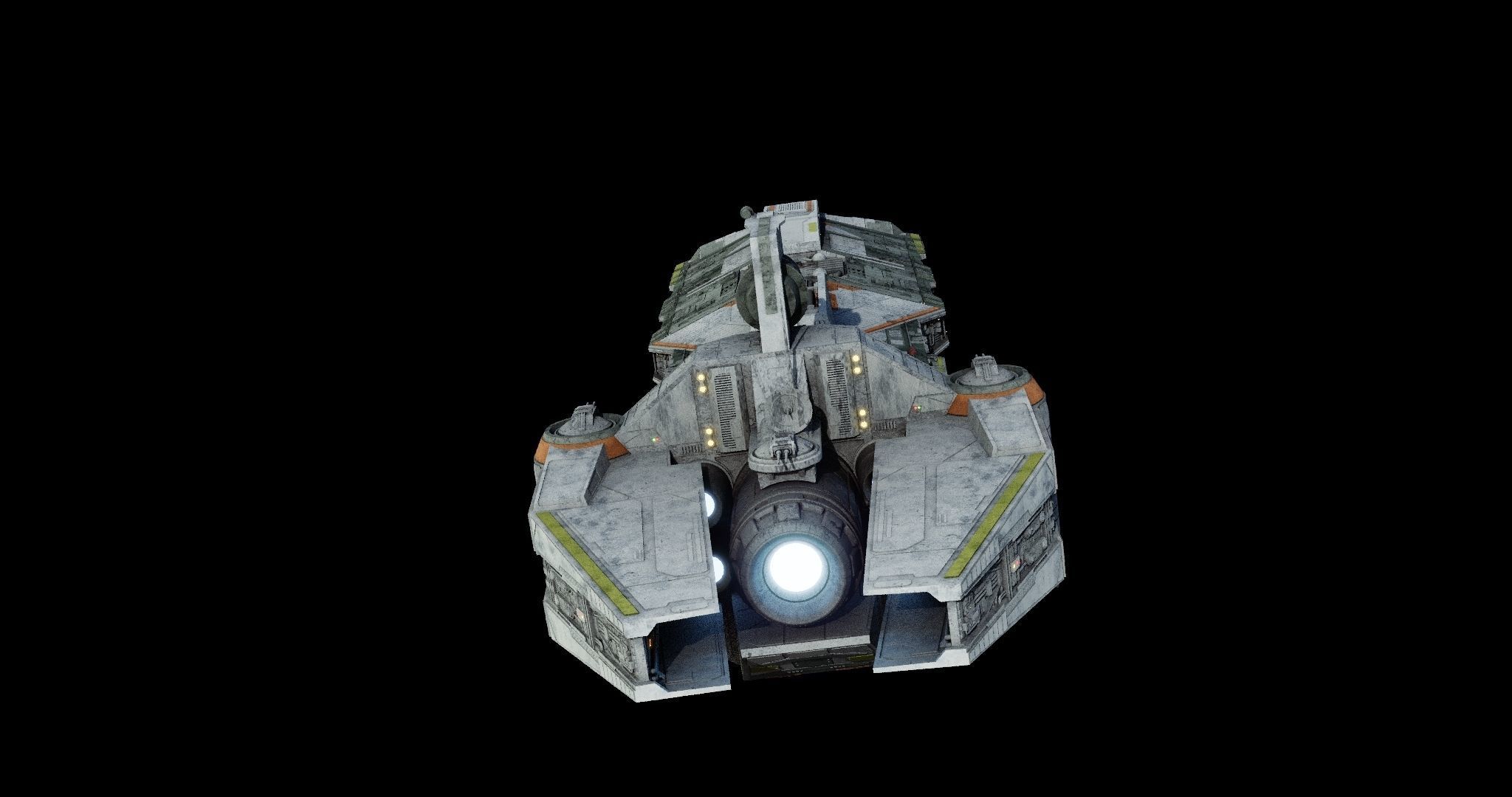 Rebel Command Ship Blue Chief and Phoenix Home  - Star Wars 3D model_13