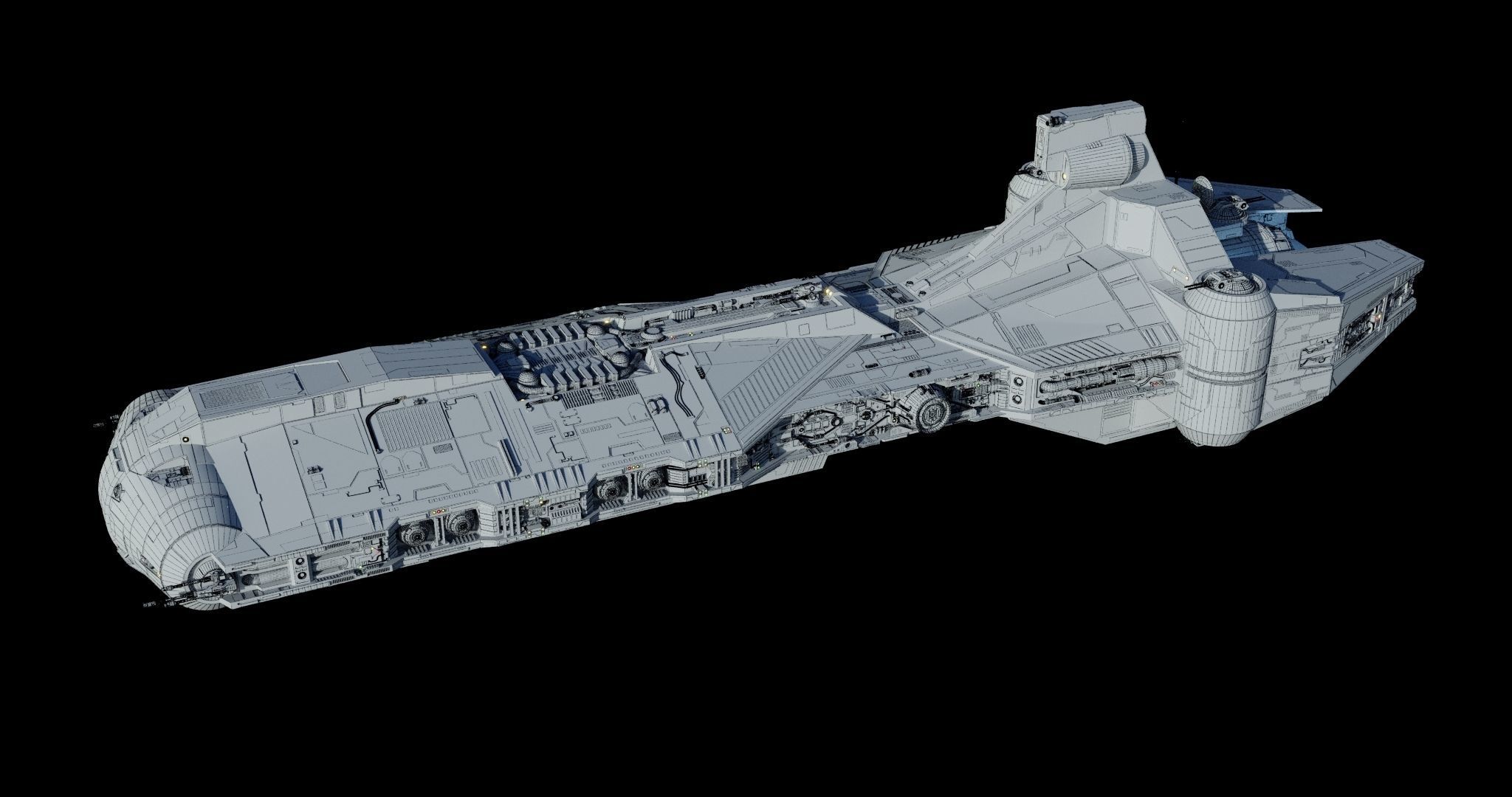 Rebel Command Ship Blue Chief and Phoenix Home  - Star Wars 3D model_21