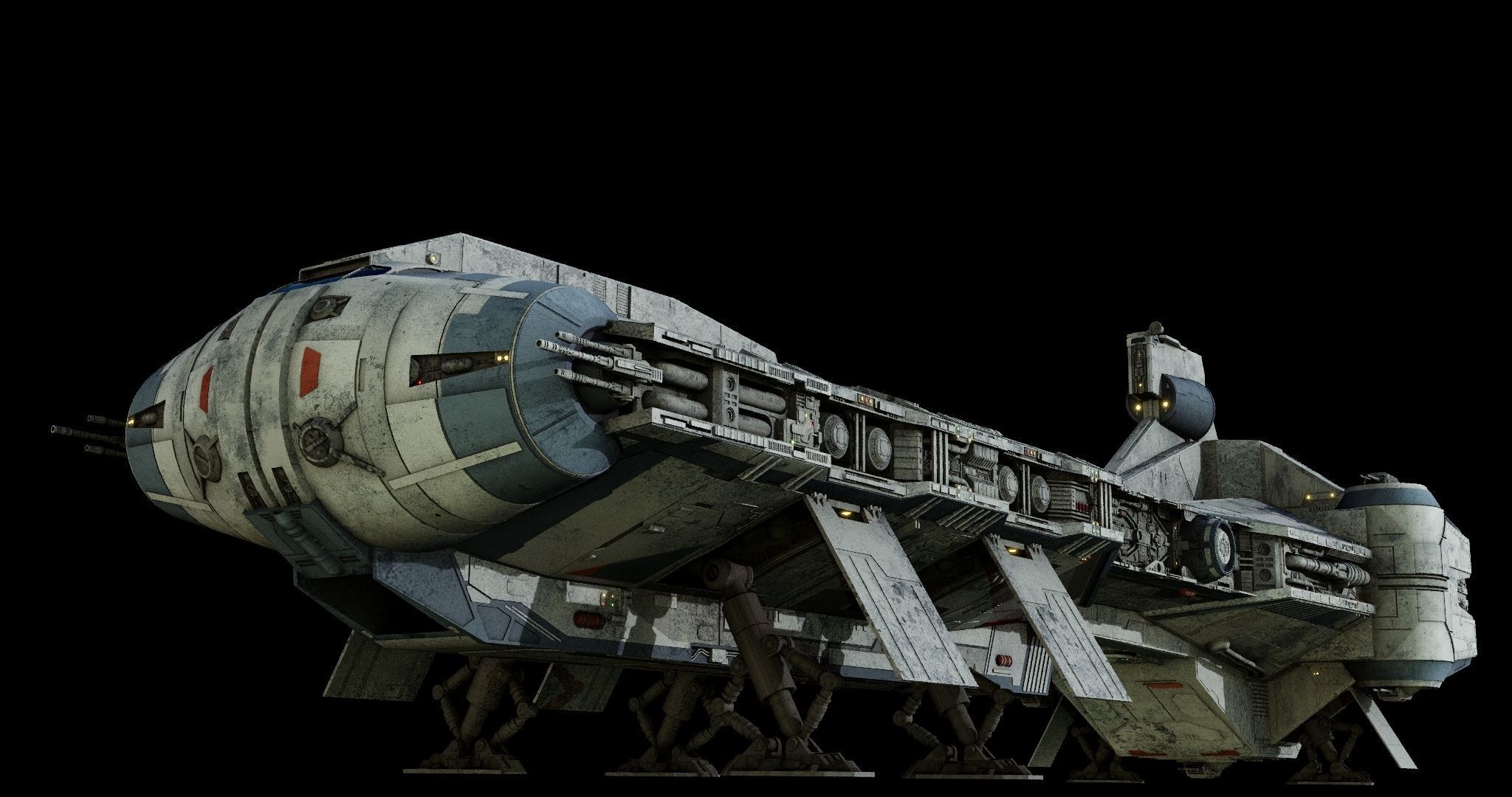 Rebel Command Ship Blue Chief and Phoenix Home  - Star Wars 3D model_7