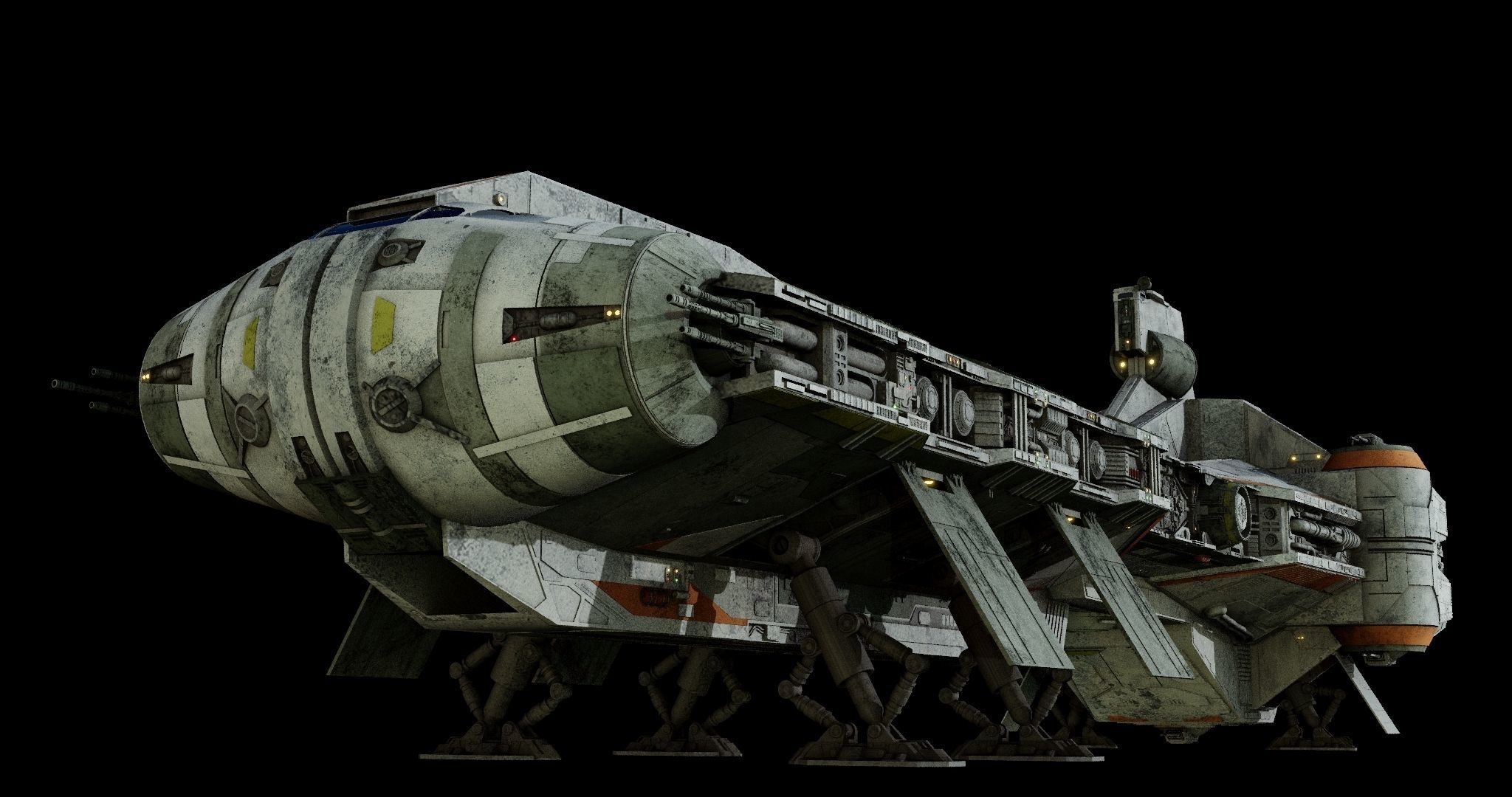 Rebel Command Ship Blue Chief and Phoenix Home  - Star Wars 3D model_20