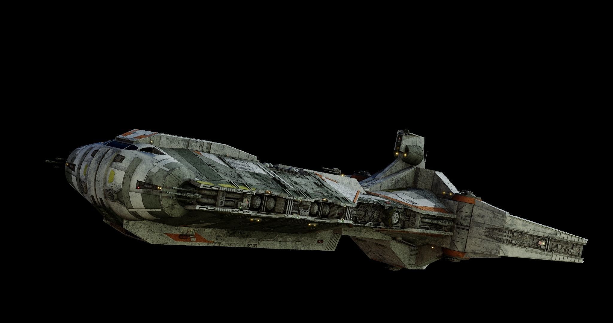Rebel Command Ship Blue Chief and Phoenix Home  - Star Wars 3D model_15