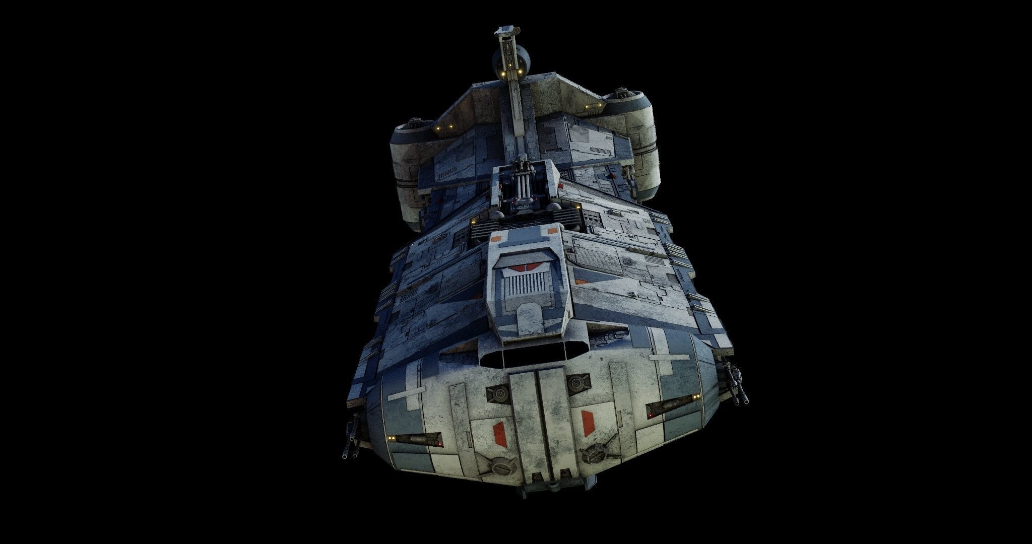 Rebel Command Ship Blue Chief and Phoenix Home  - Star Wars 3D model_2