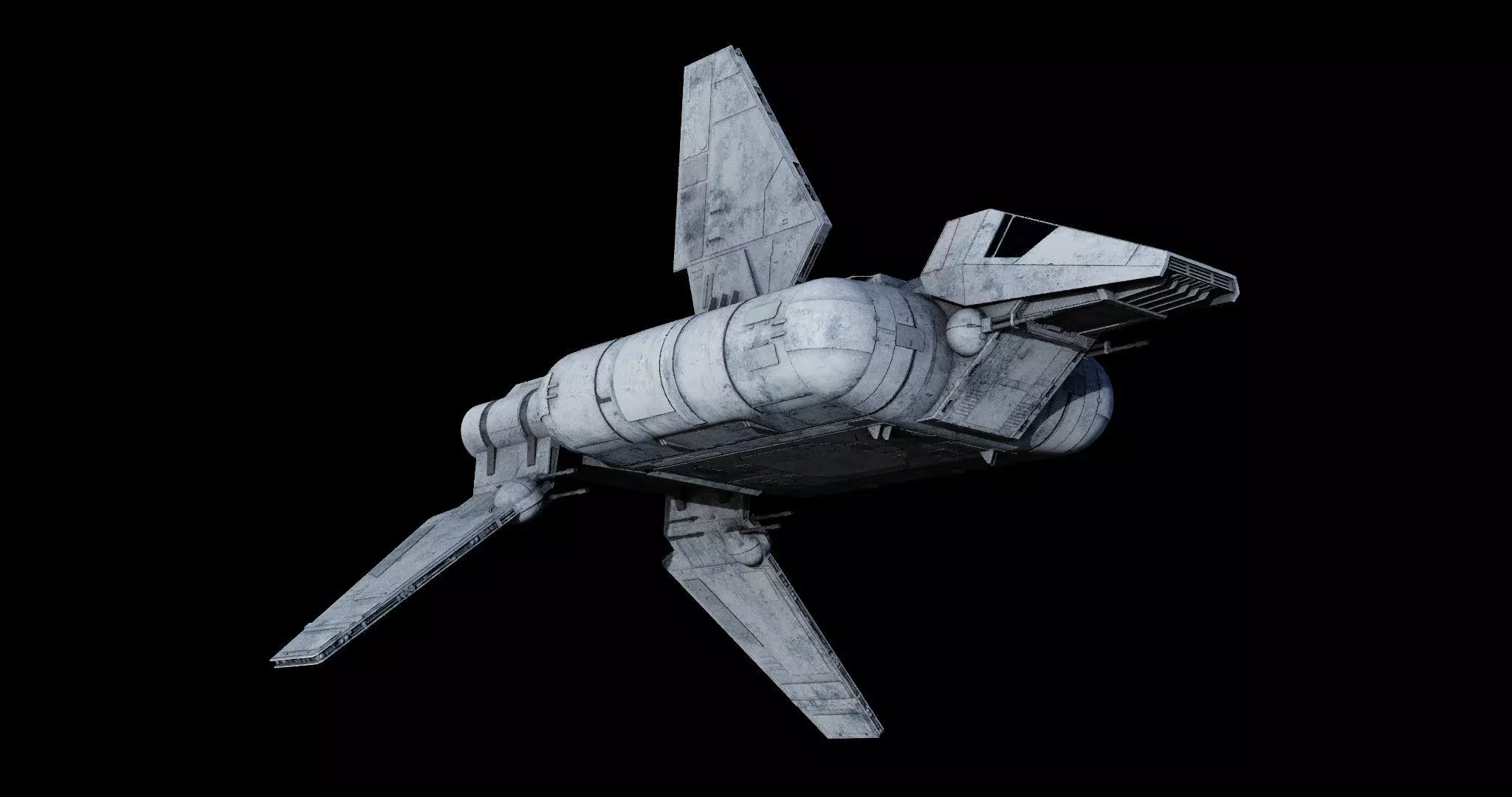Sentinel-class landing craft  - Star Wars 3D model_0