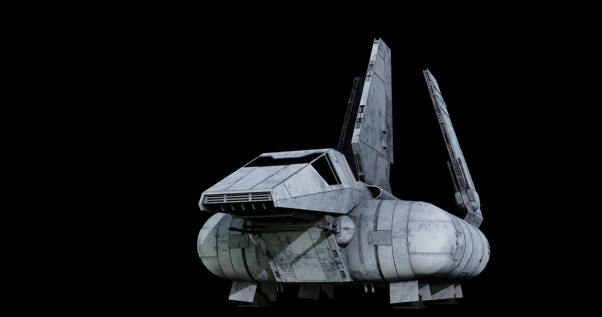 Sentinel-class landing craft  - Star Wars 3D model_16