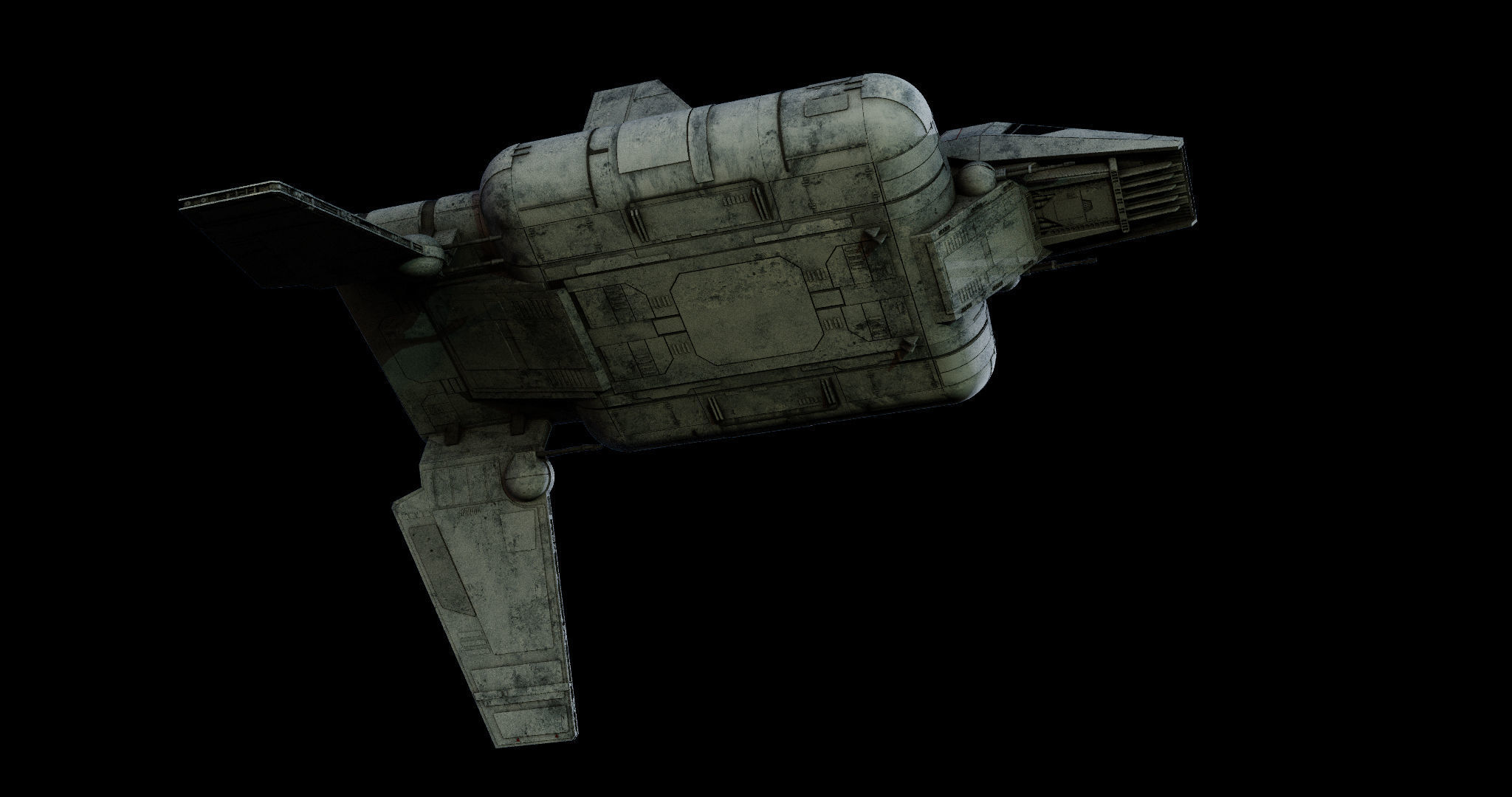 Sentinel-class landing craft  - Star Wars 3D model_10