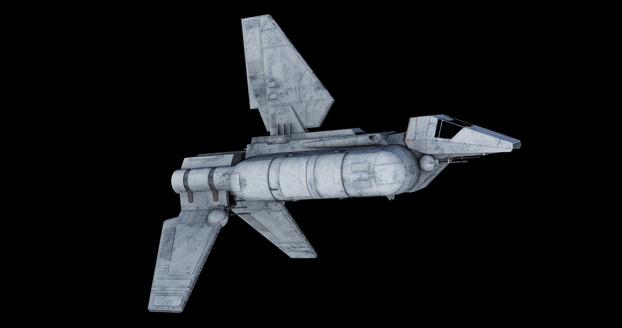 Sentinel-class landing craft  - Star Wars 3D model_1