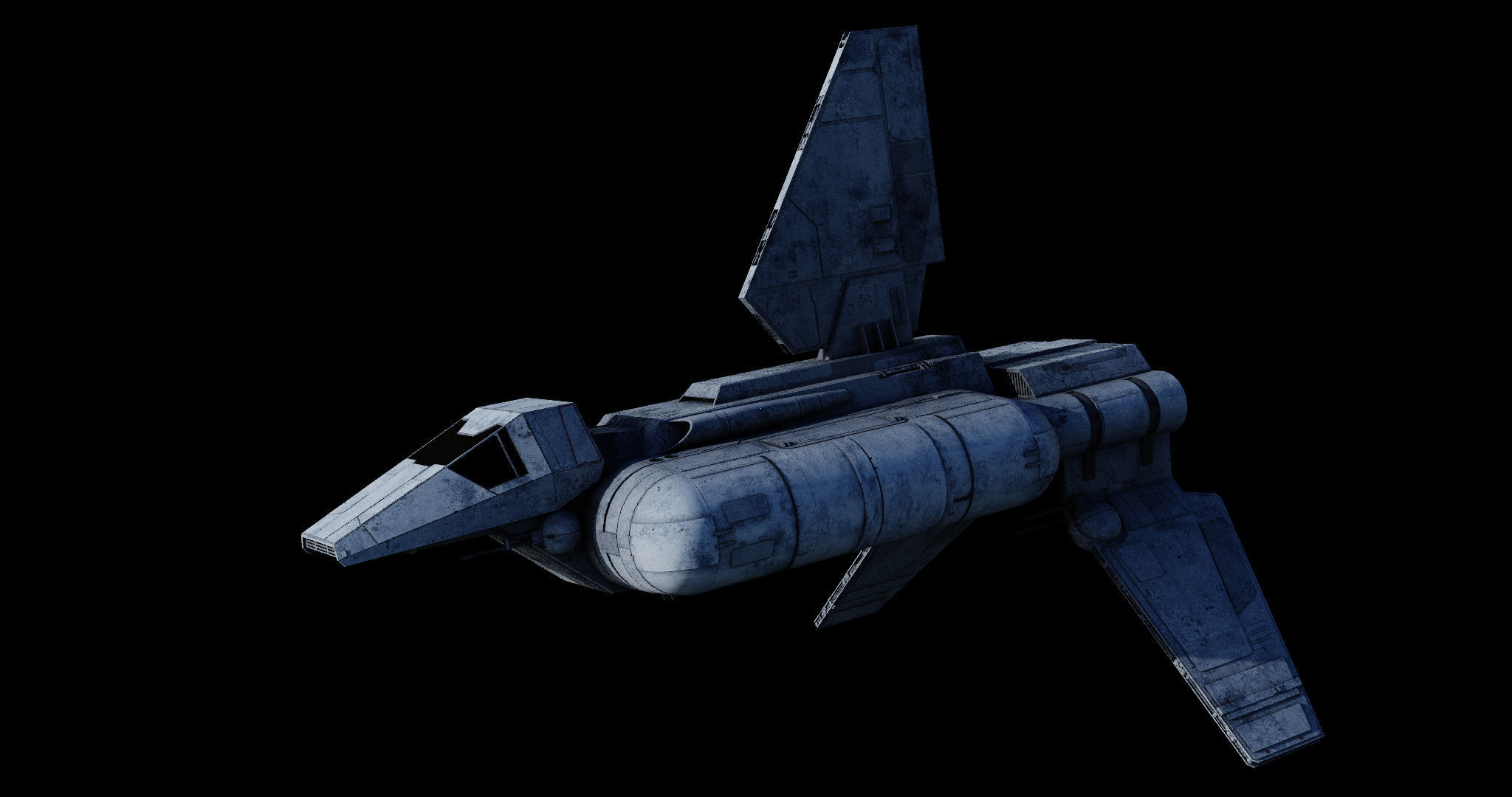 Sentinel-class landing craft  - Star Wars 3D model_6