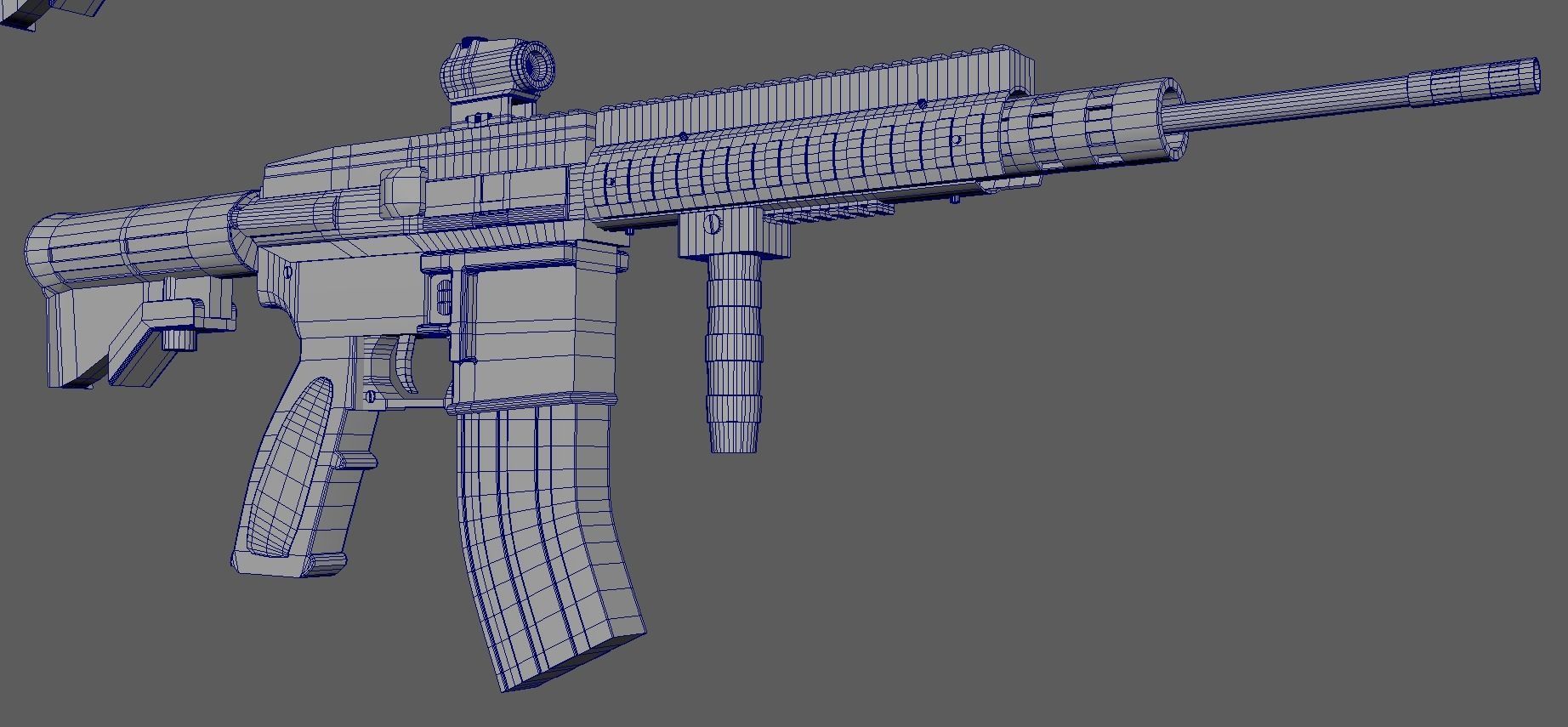 Assault Rifle 3D model_3