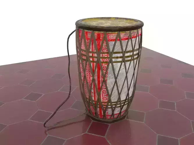 Assamese Dhol 3D model