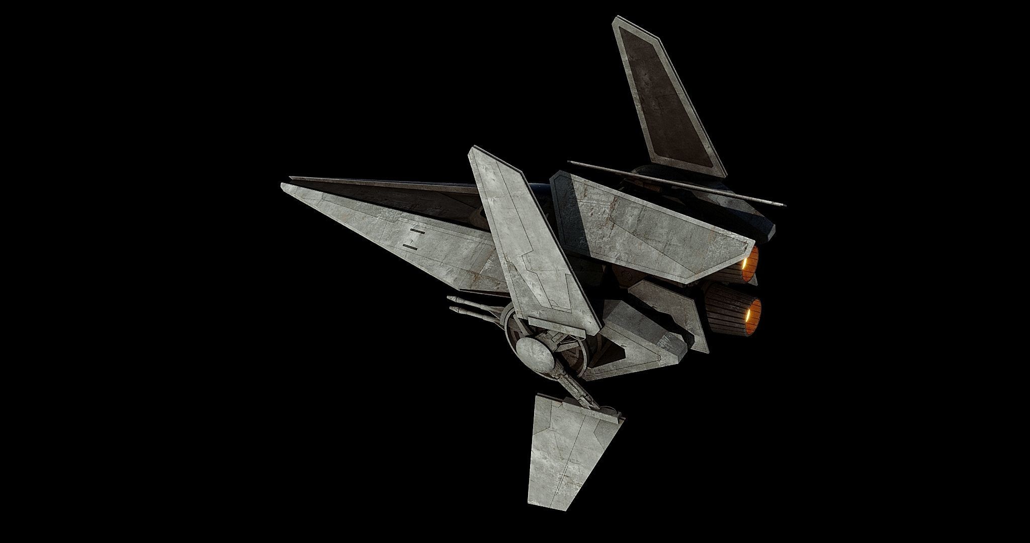 V-wing starfighter  - Star Wars 3D model_3