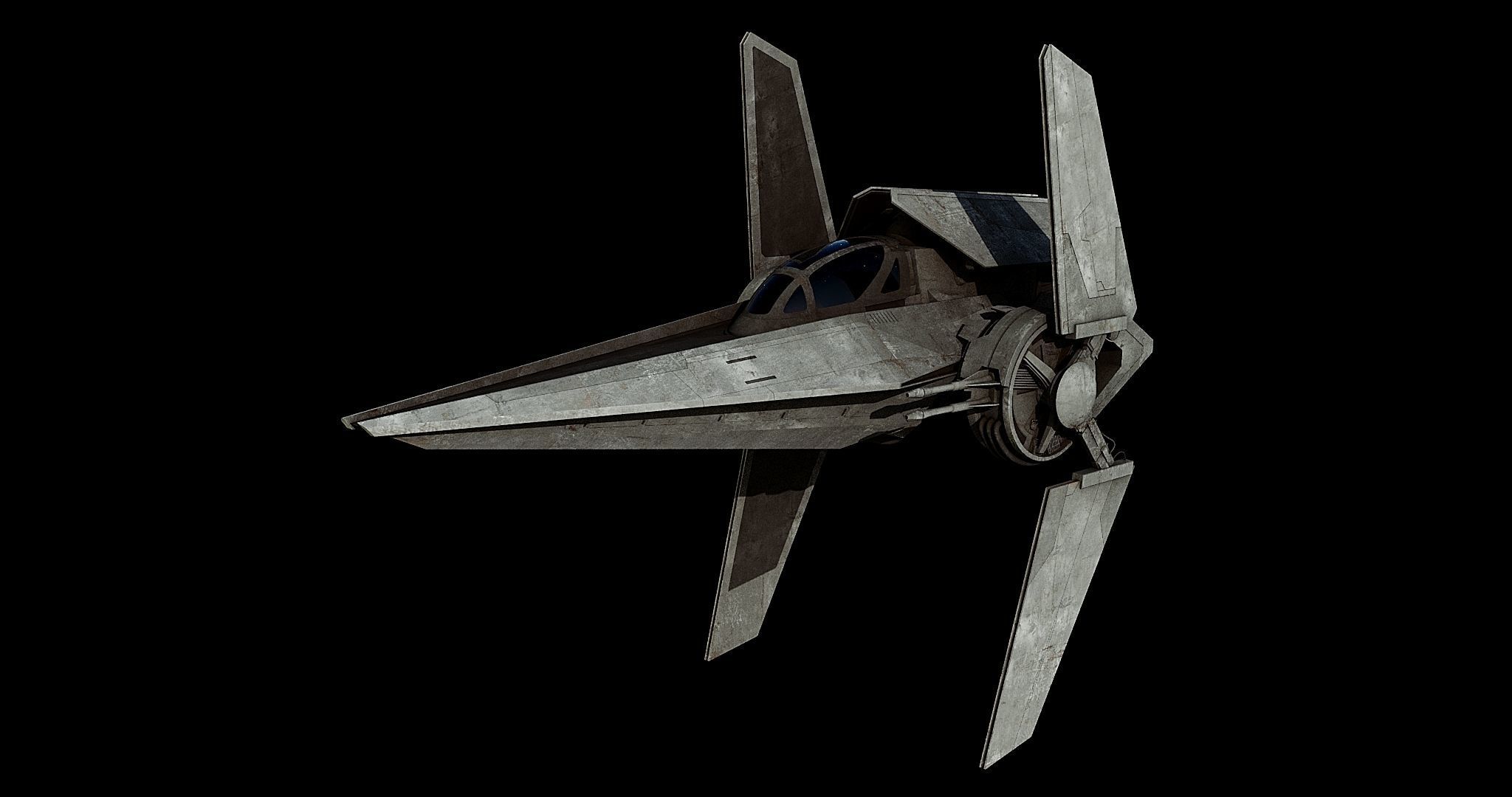 V-wing starfighter  - Star Wars 3D model_1