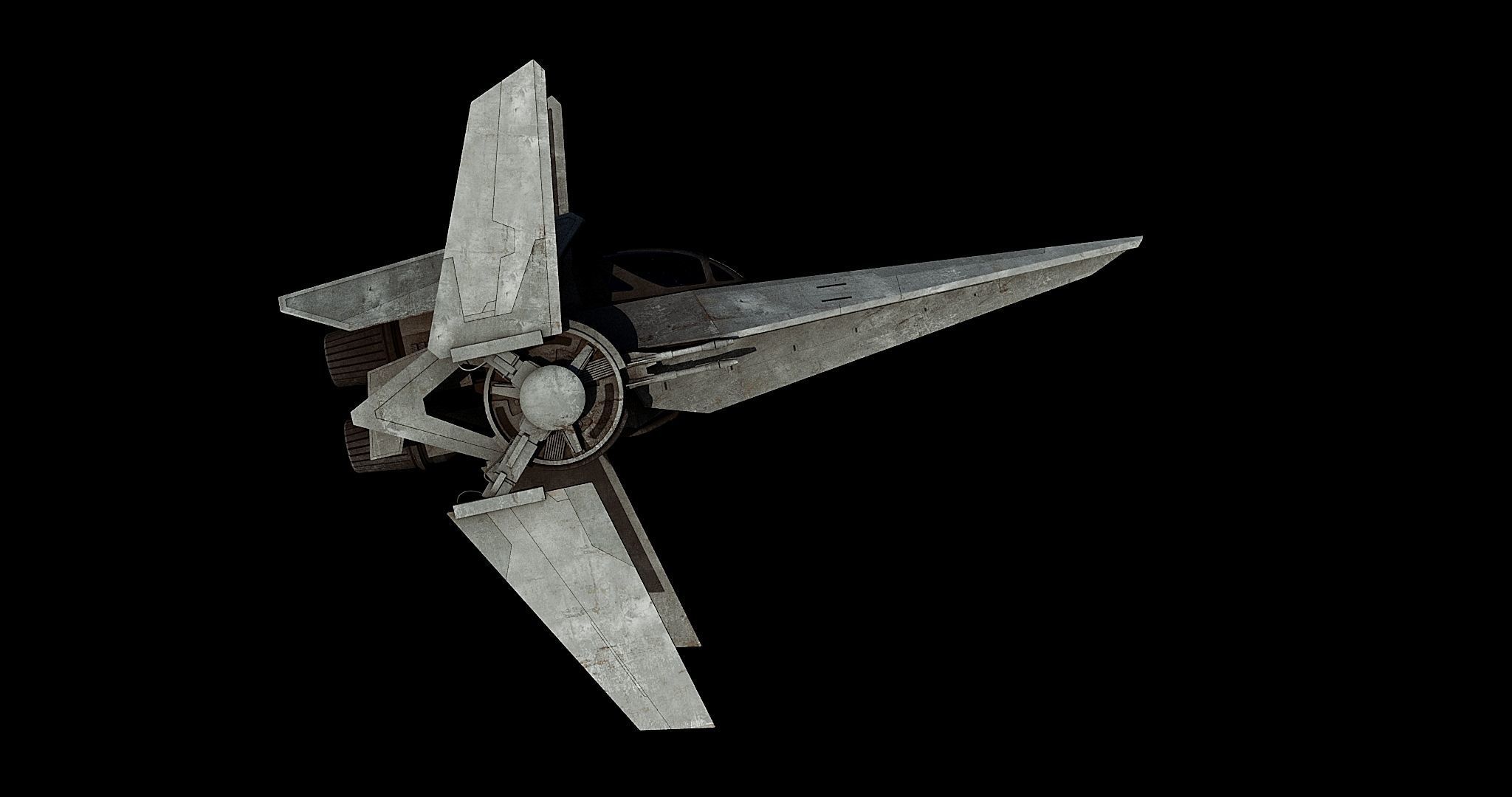V-wing starfighter  - Star Wars 3D model_6