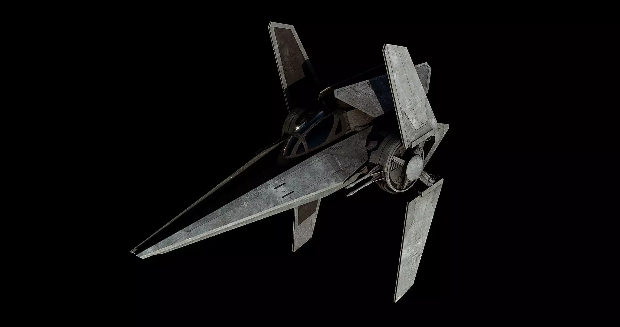 V-wing starfighter  - Star Wars 3D model_0