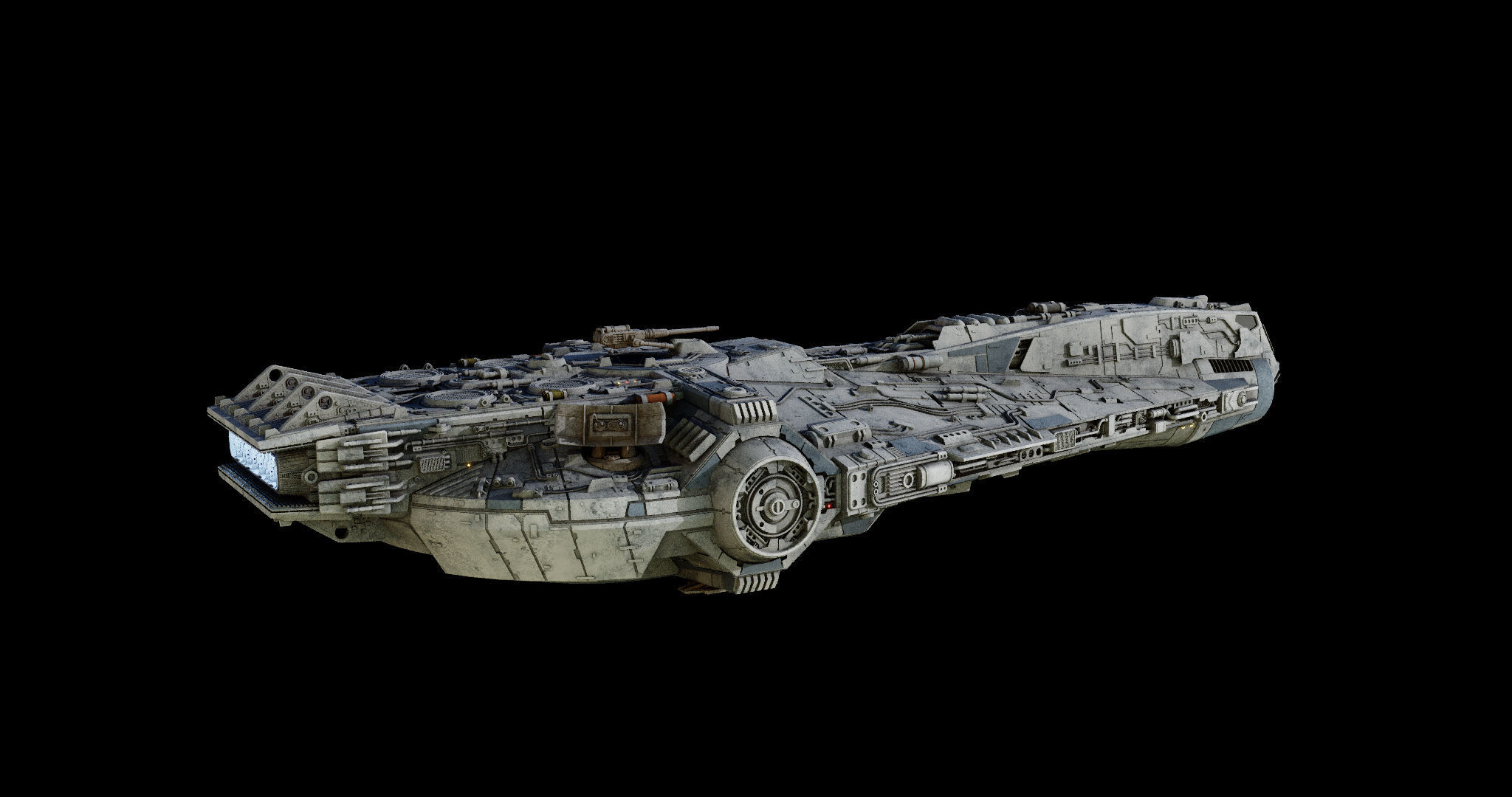 YT-1860 class - freighter  - Star Wars 3D model_1