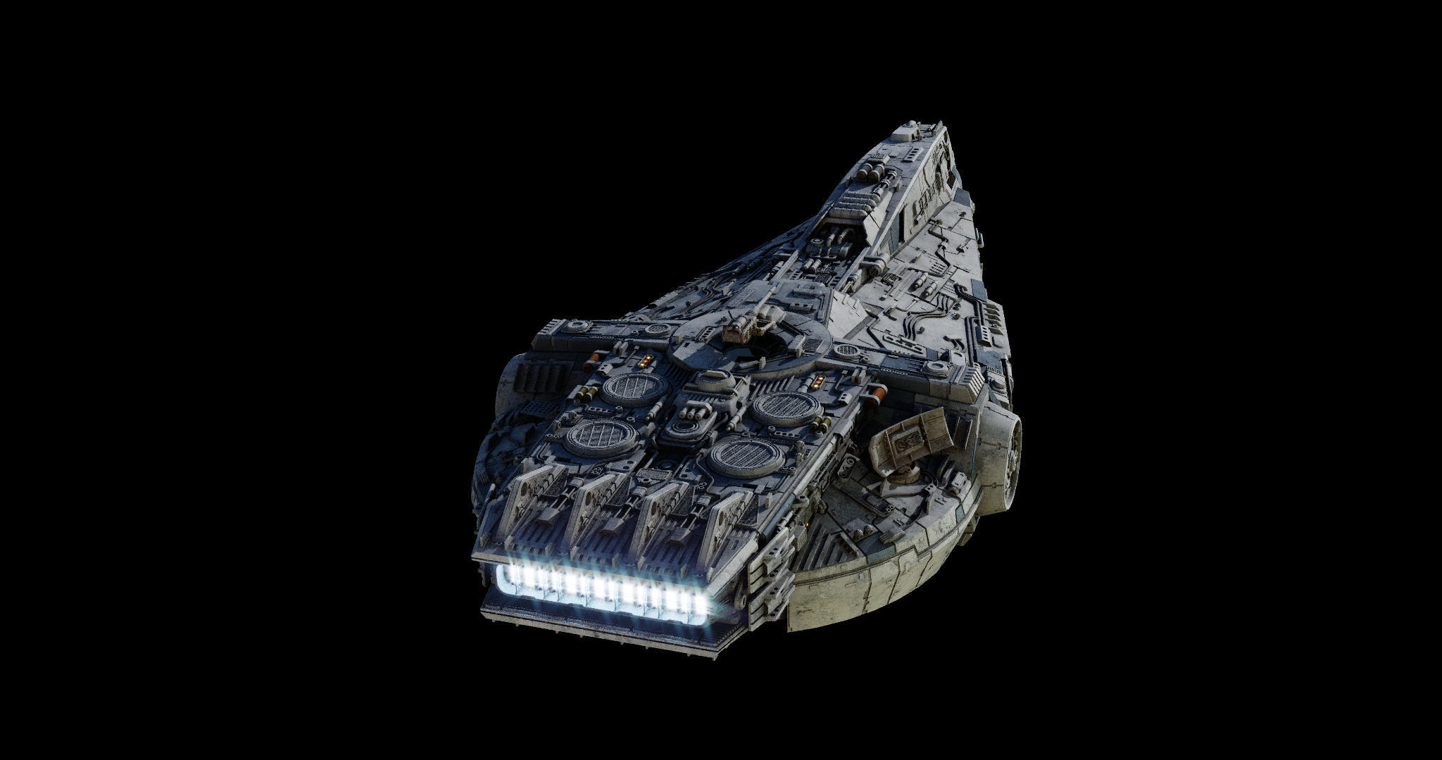 YT-1860 class - freighter  - Star Wars 3D model_3