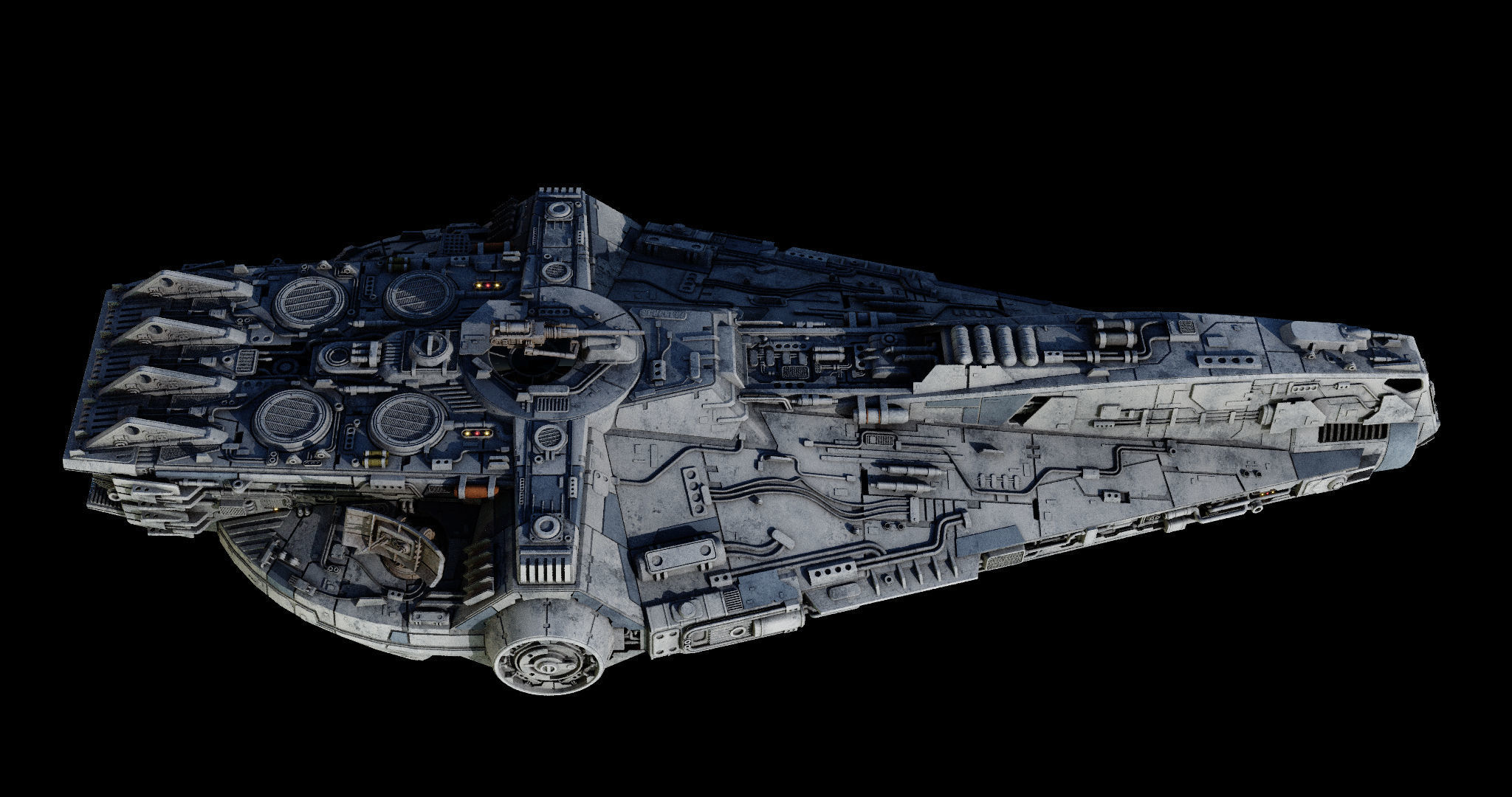YT-1860 class - freighter  - Star Wars 3D model_9