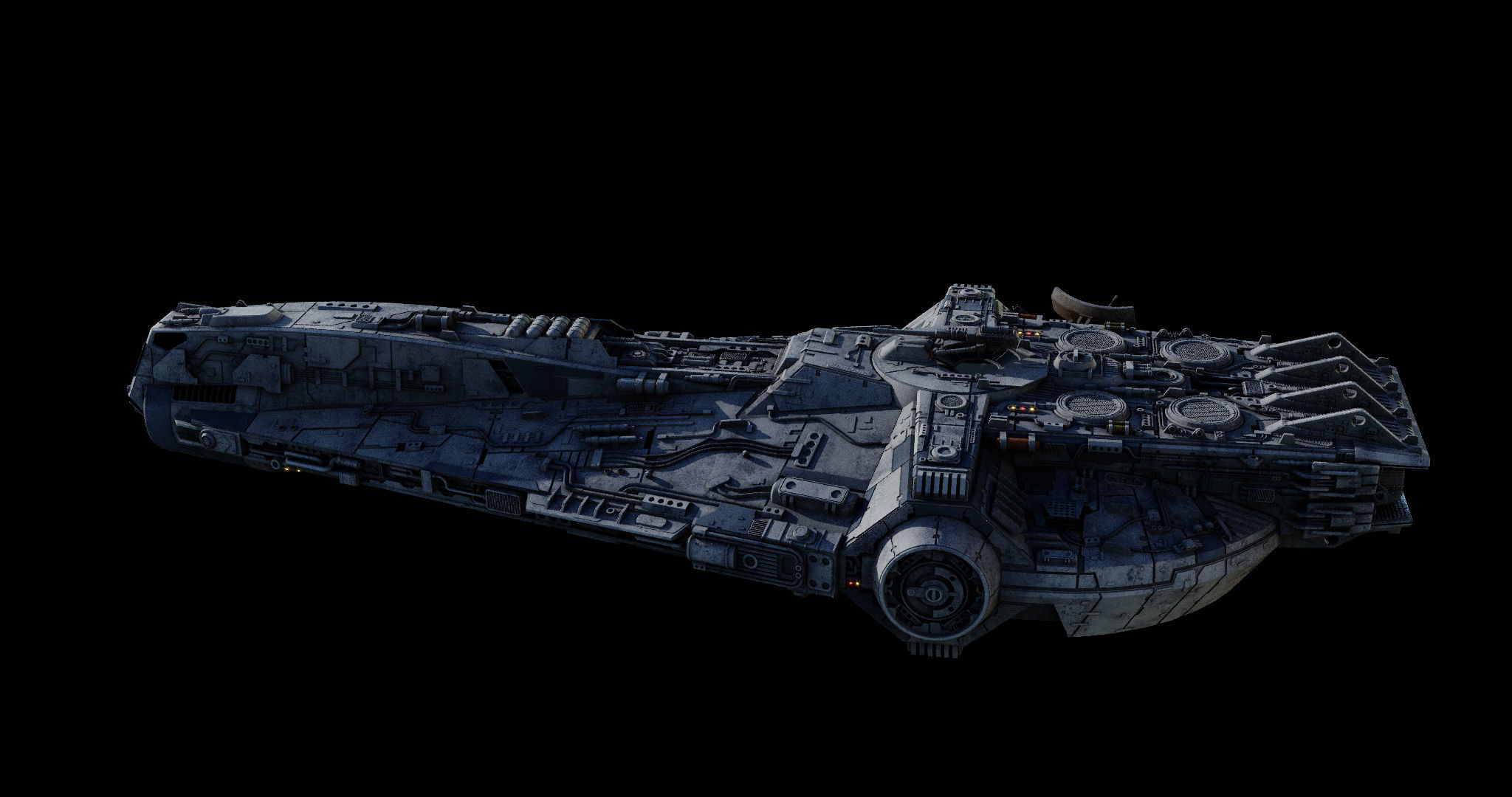 YT-1860 class - freighter  - Star Wars 3D model_5