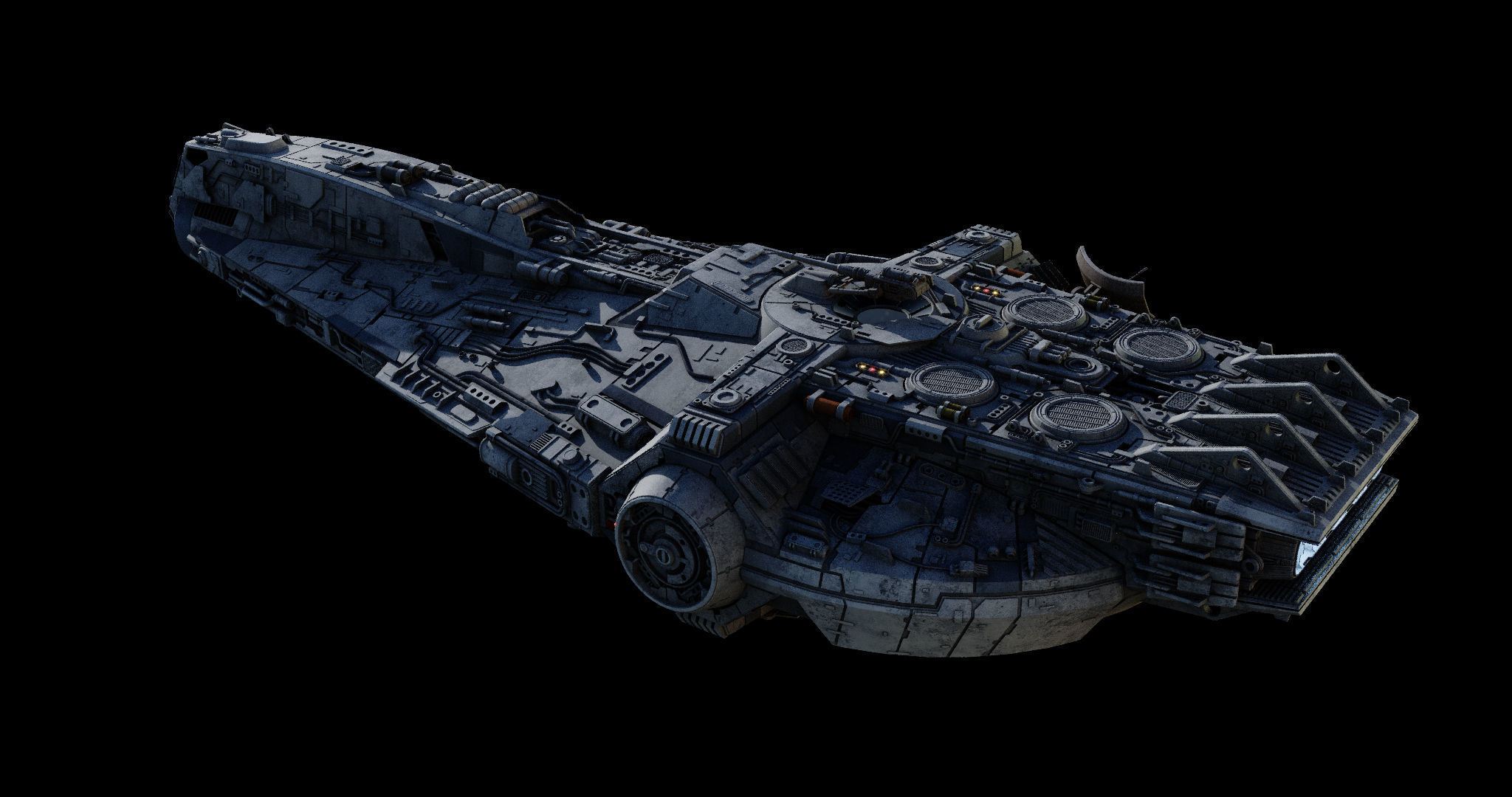 YT-1860 class - freighter  - Star Wars 3D model_4