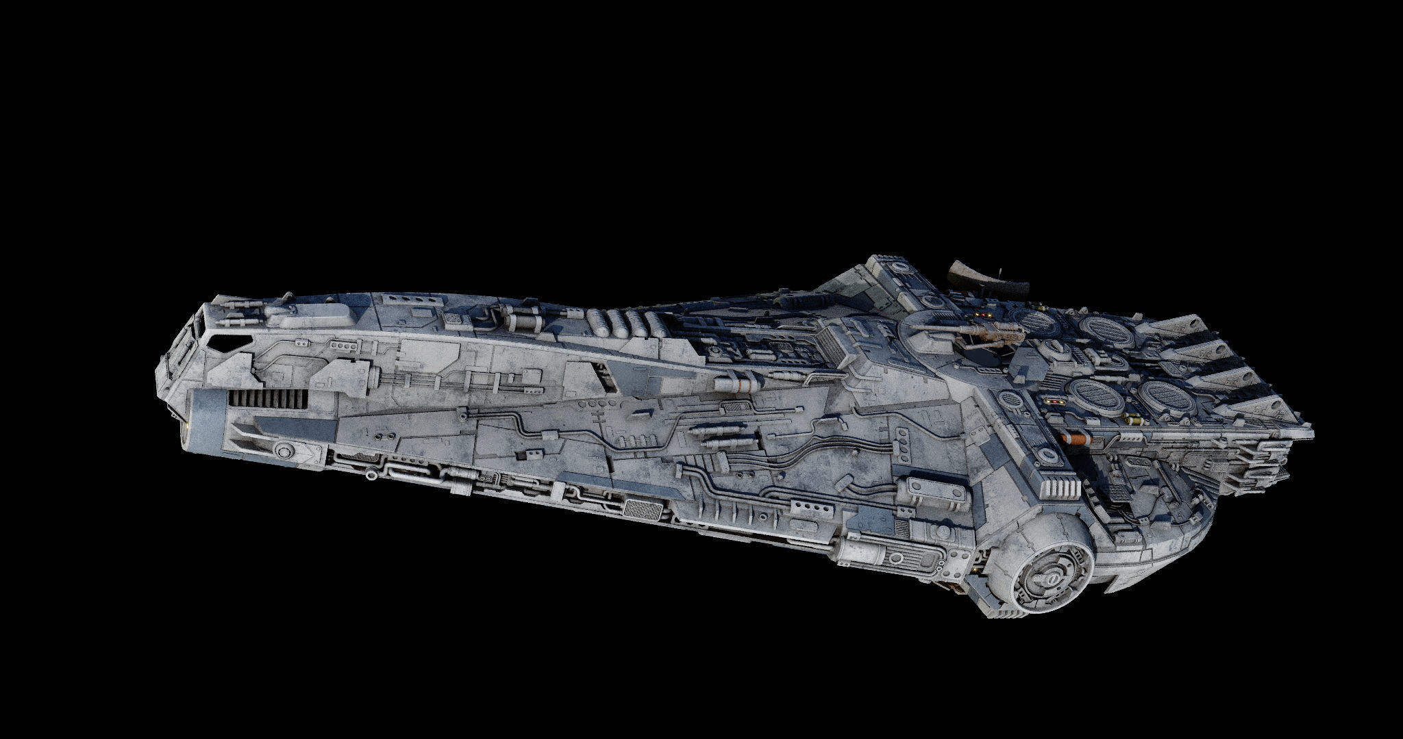 YT-1860 class - freighter  - Star Wars 3D model_10