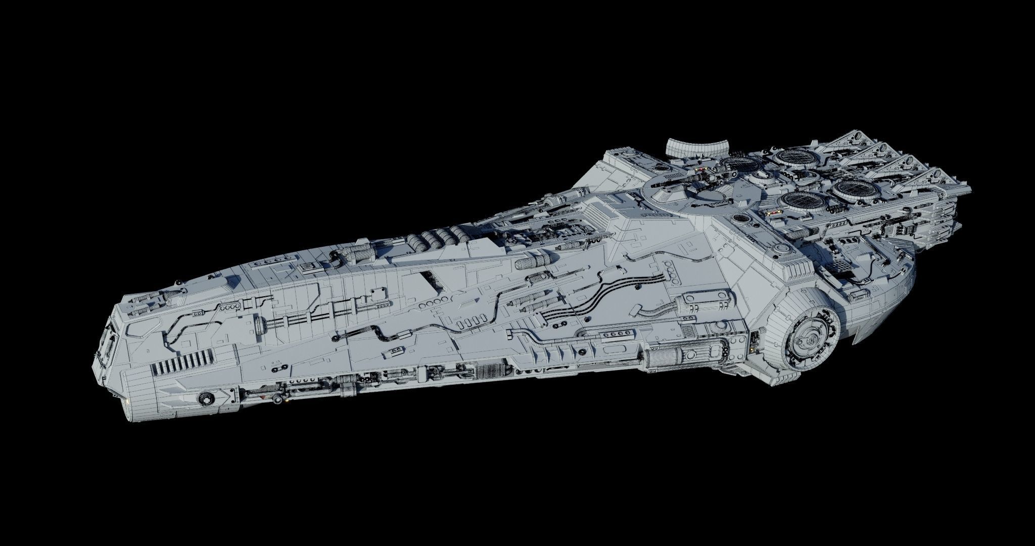 YT-1860 class - freighter  - Star Wars 3D model_12
