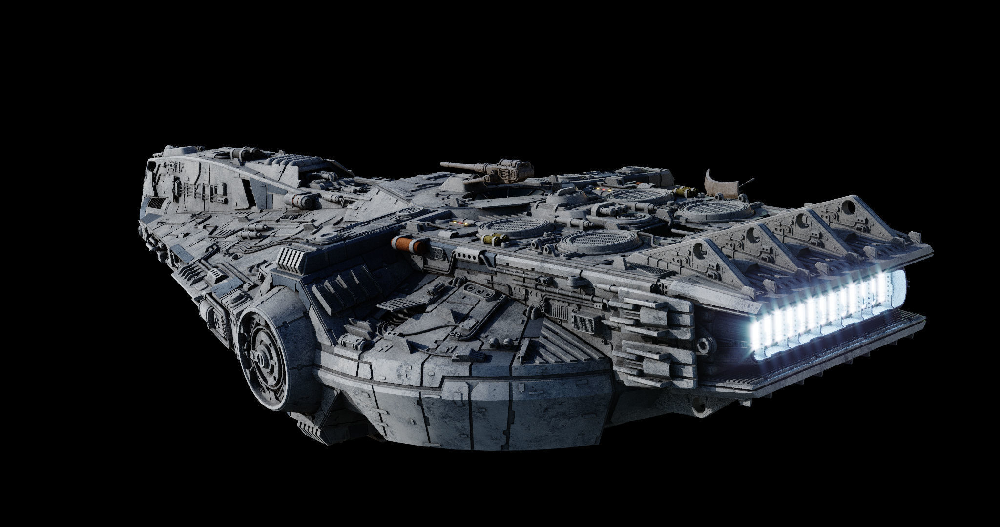 YT-1860 class - freighter  - Star Wars 3D model_11