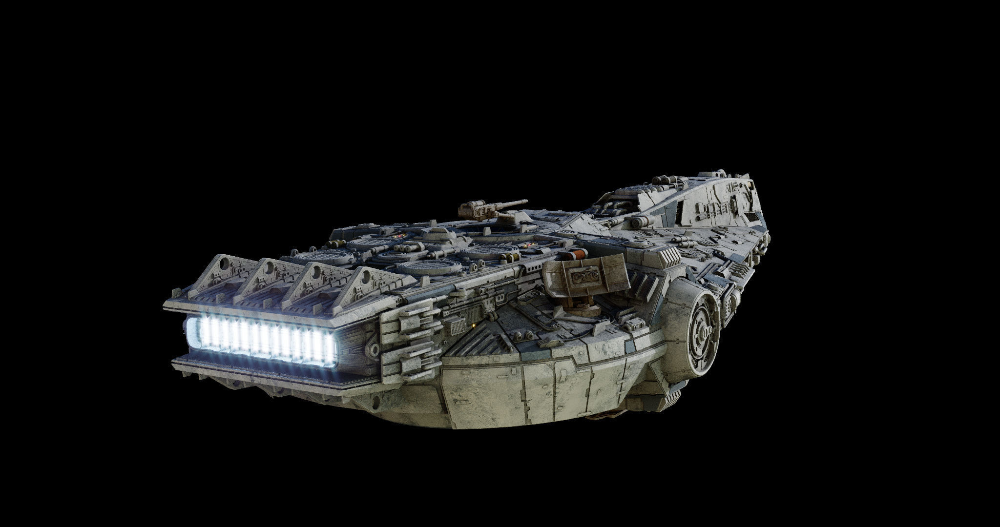 YT-1860 class - freighter  - Star Wars 3D model_2