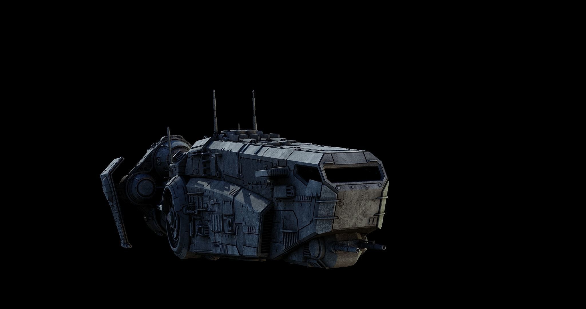 YV-337 light freighter - Star Wars 3D model_9