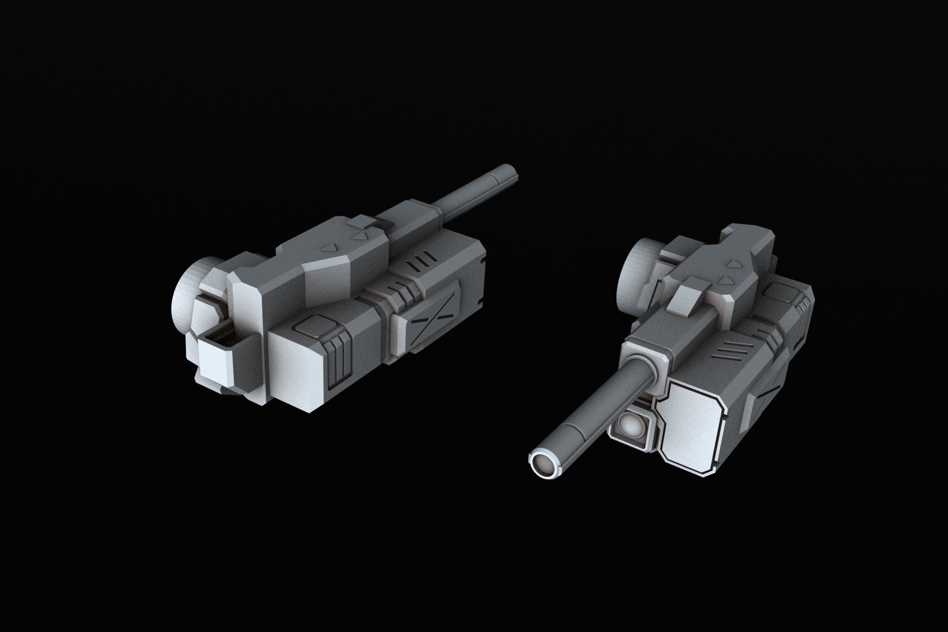 BlackJack futuristic robot 3D print model_16