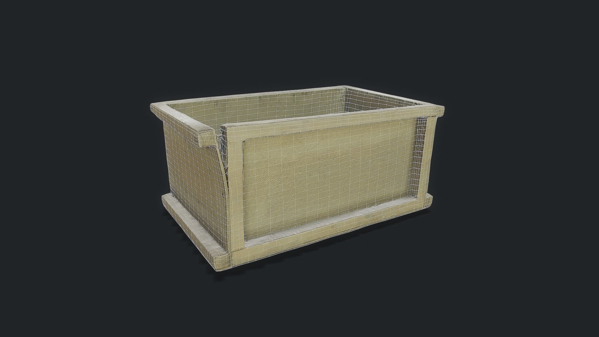 3D Scan Old Box 01 Low-poly 3D model_1