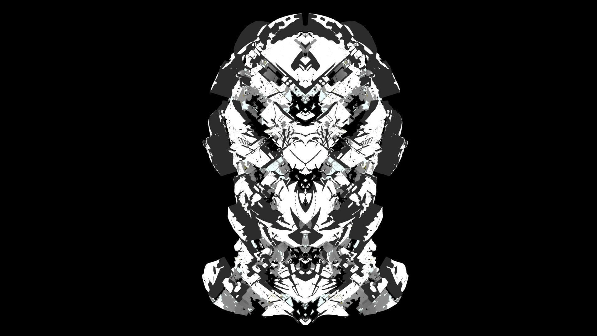 Sci-Fi Helmet Space Astronaut Character 49 3D model_4