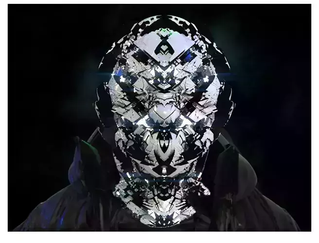 Sci-Fi Helmet Space Astronaut Character 49 3D model