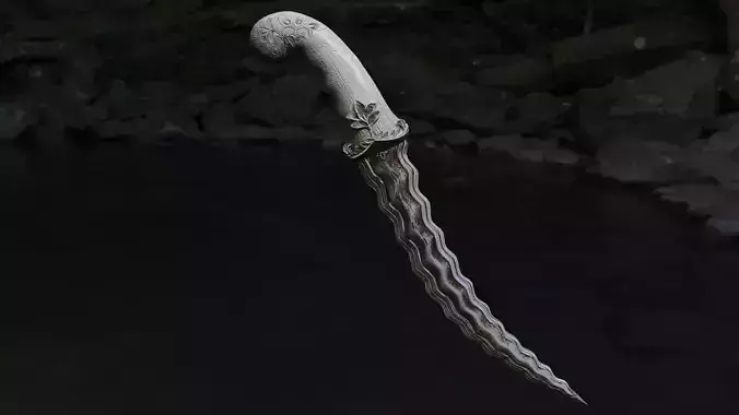 keris lowpoly ready to use for game