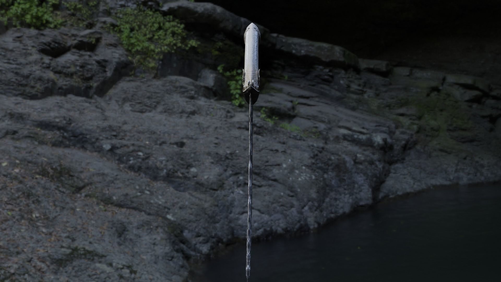 keris lowpoly ready to use for game Low-poly 3D model_5