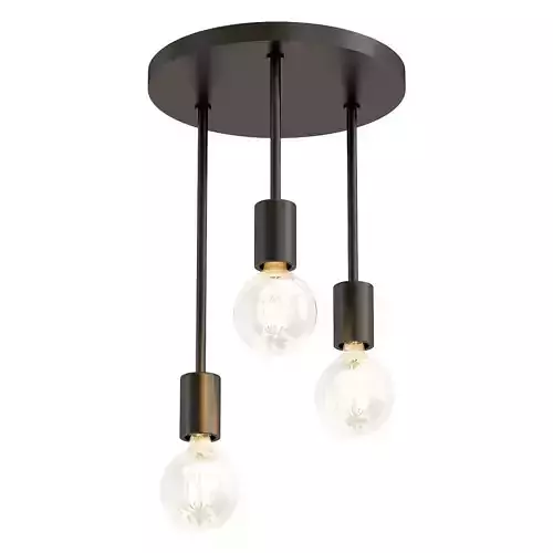 eglo-wilmcote-43126 three light ceiling fixture