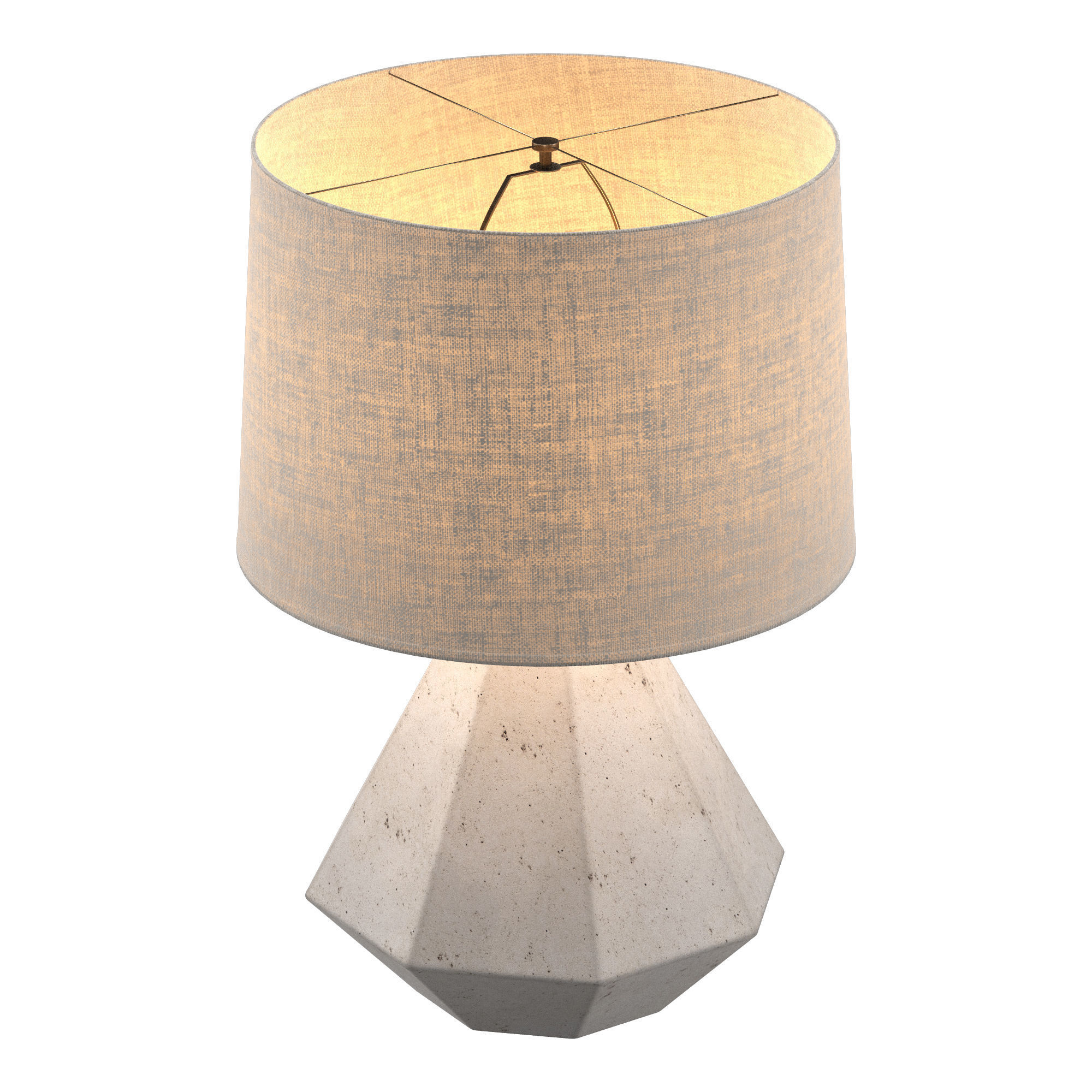 GANNON TABLE LAMP BASE 3D model_4